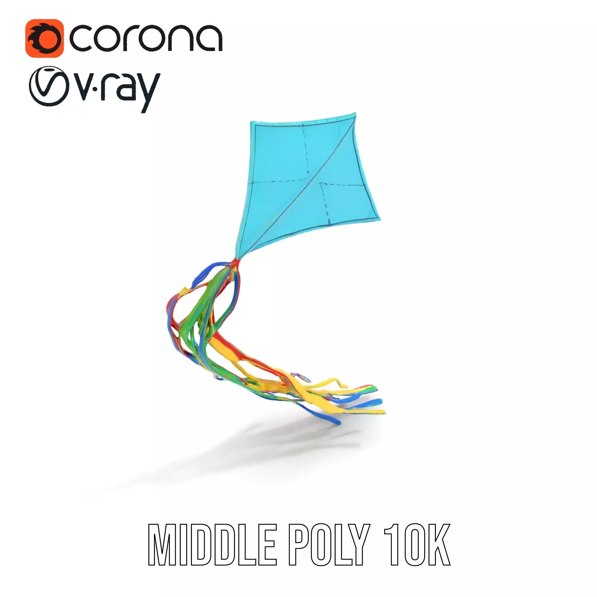 Vivid Sky Kite model pack Low-poly 3D model_6