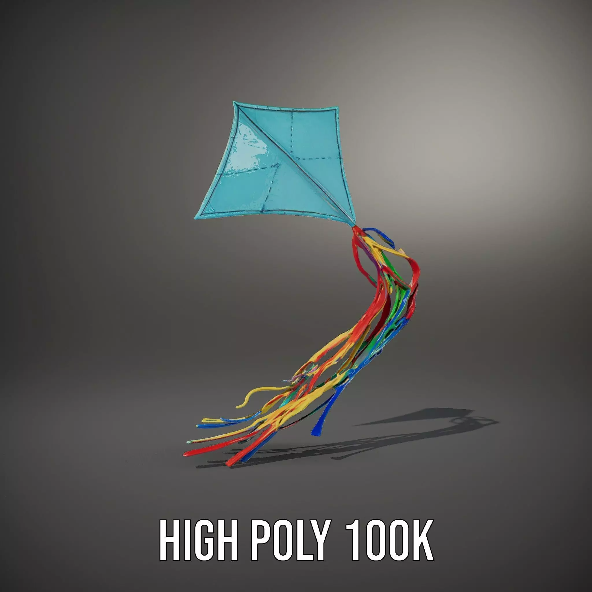 Vivid Sky Kite model pack Low-poly 3D model_8