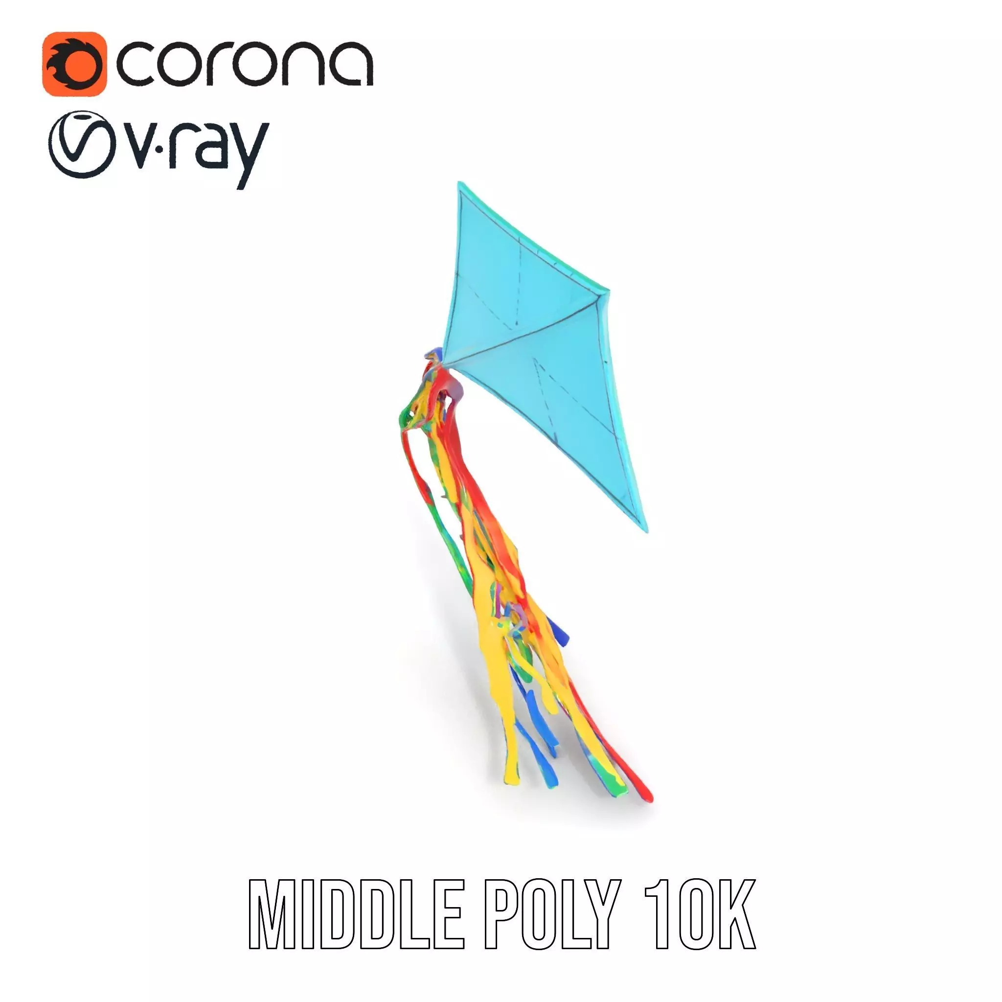 Vivid Sky Kite model pack Low-poly 3D model_13