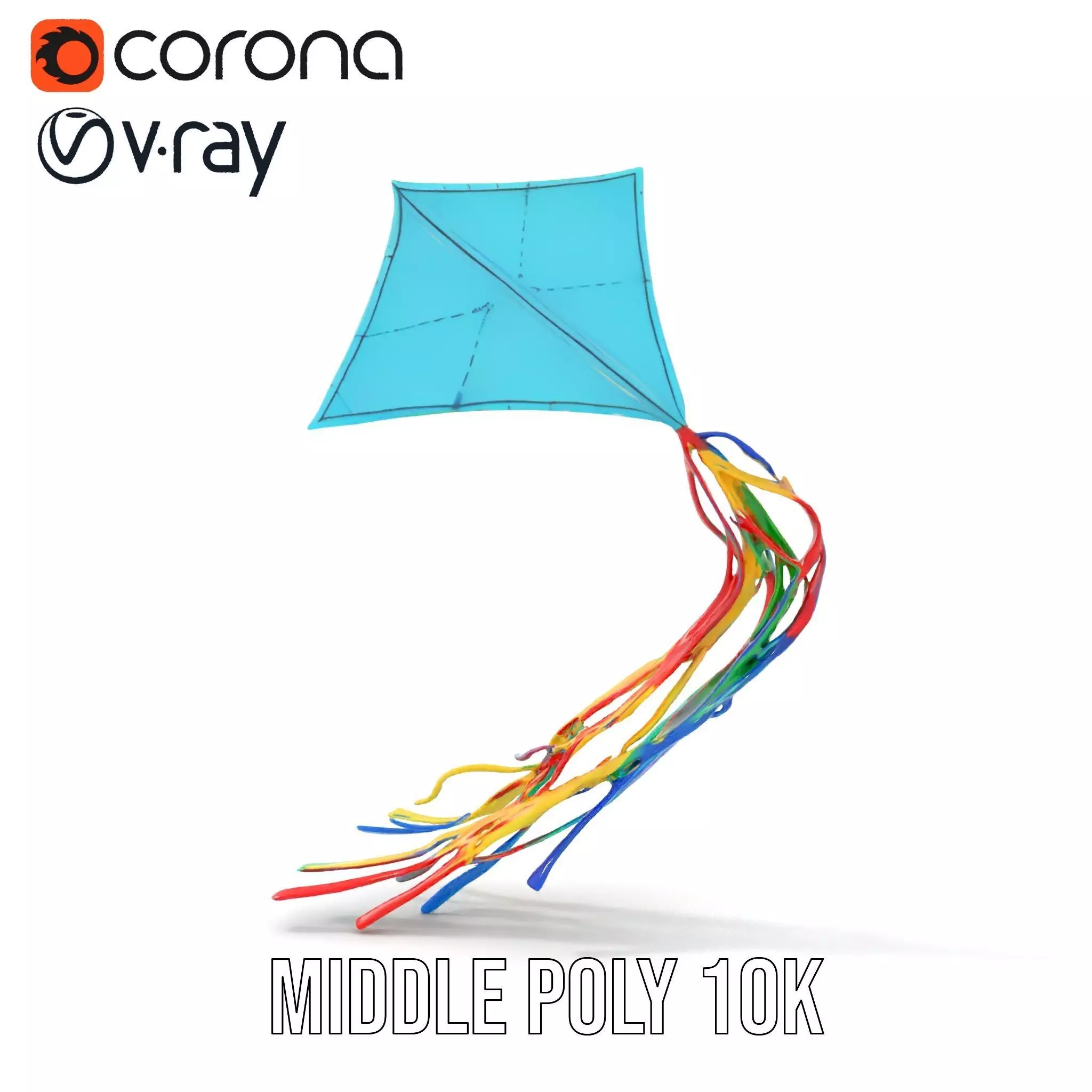 Vivid Sky Kite model pack Low-poly 3D model_15