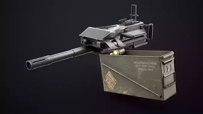 Mk 19 Grenade Launcher Game Ready