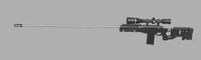 awm gun bgmi 3D model 