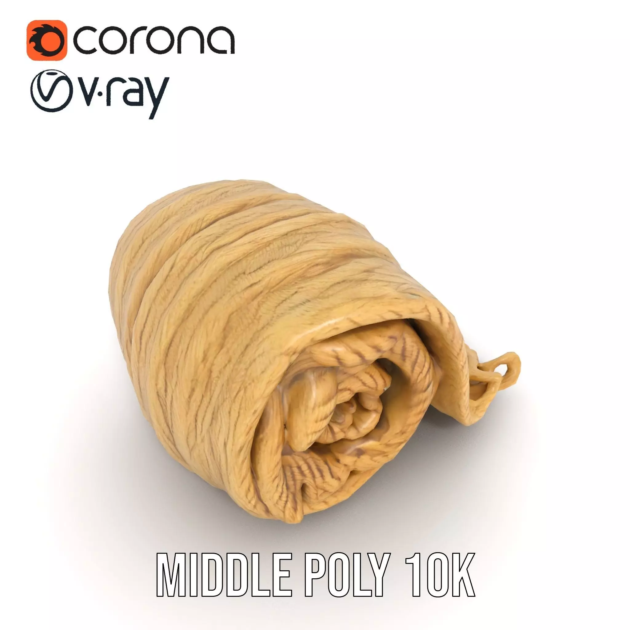 Cream Cozy Blanket model pack Low-poly 3D model_24