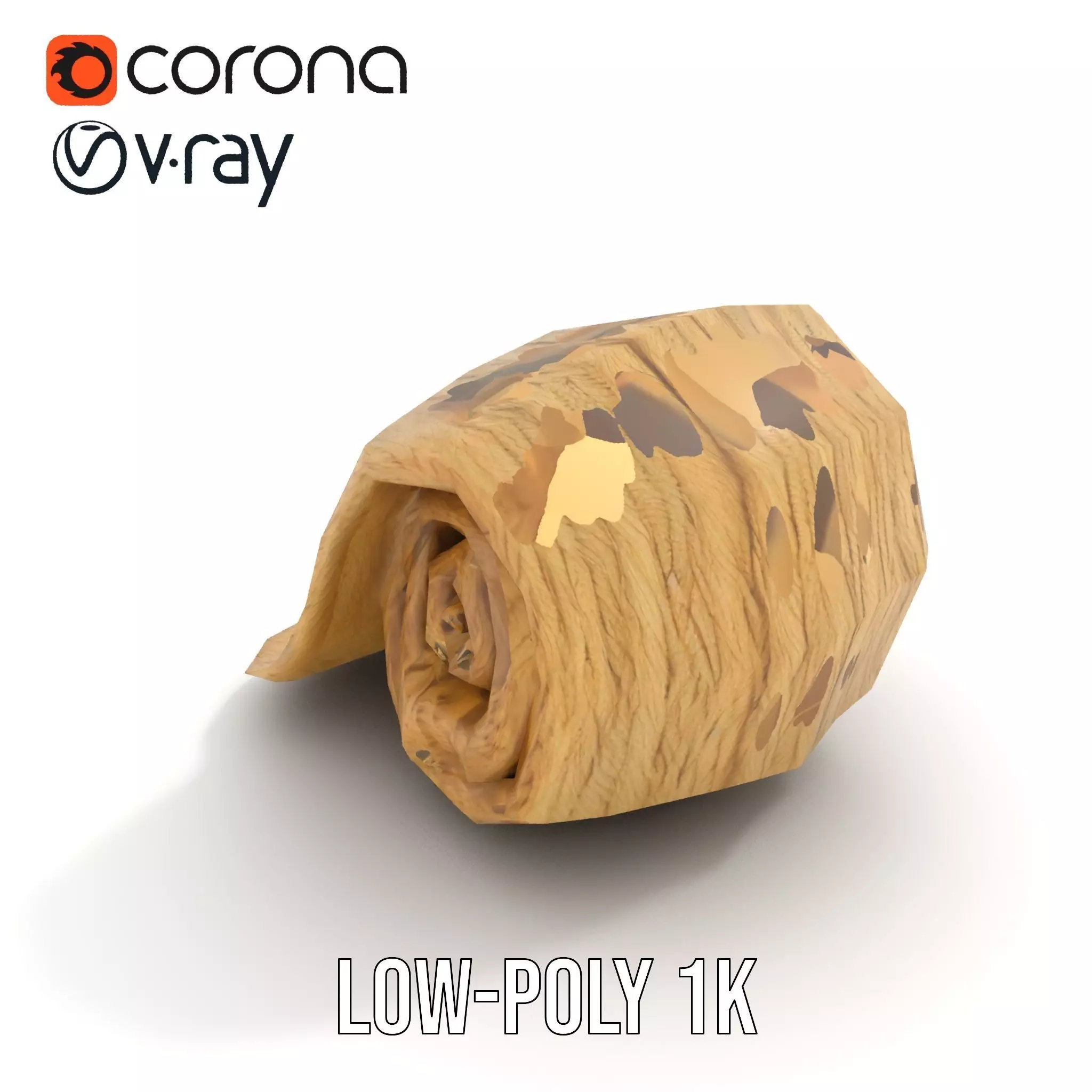 Cream Cozy Blanket model pack Low-poly 3D model_12