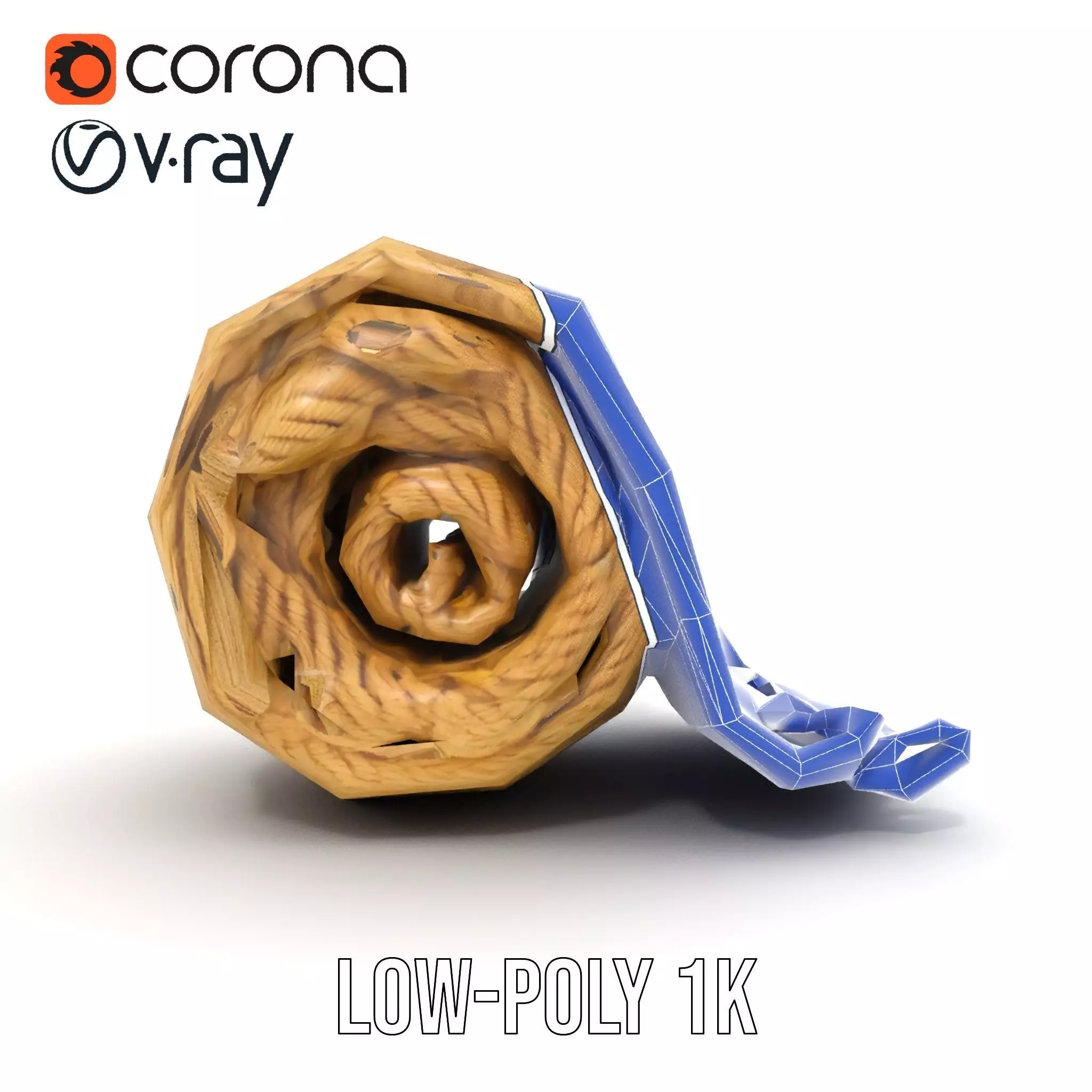 Cream Cozy Blanket model pack Low-poly 3D model_27