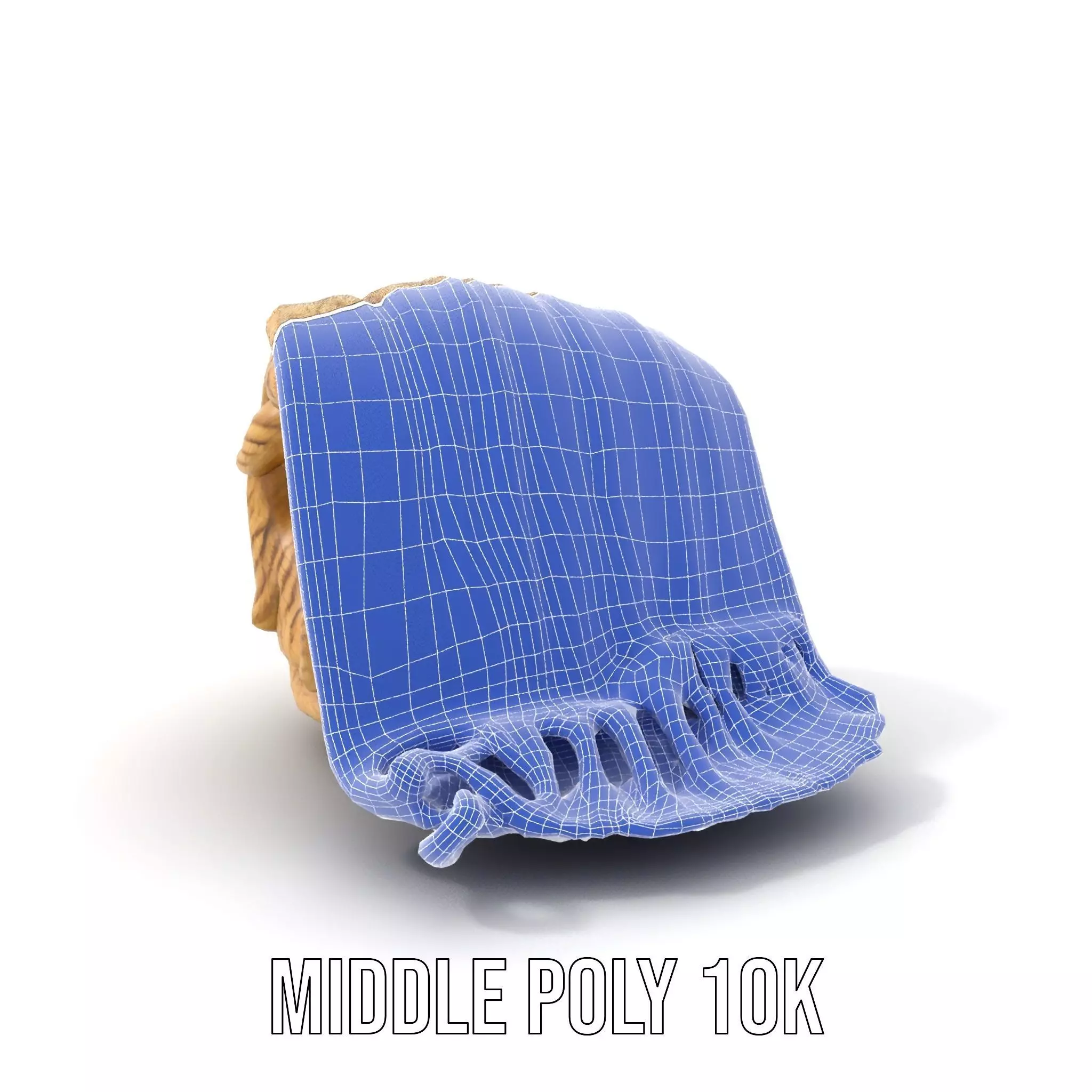 Cream Cozy Blanket model pack Low-poly 3D model_18