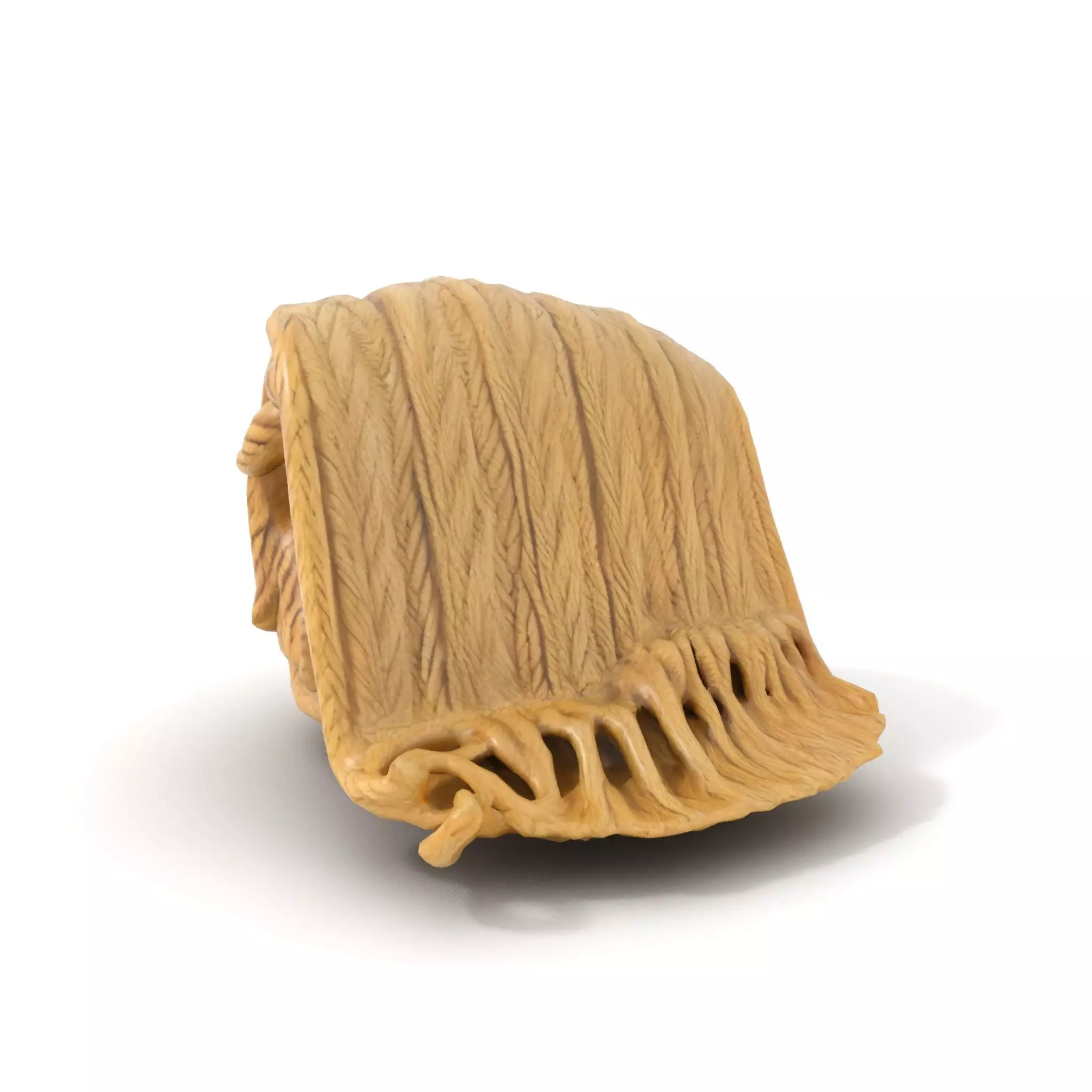 Cream Cozy Blanket model pack Low-poly 3D model_5