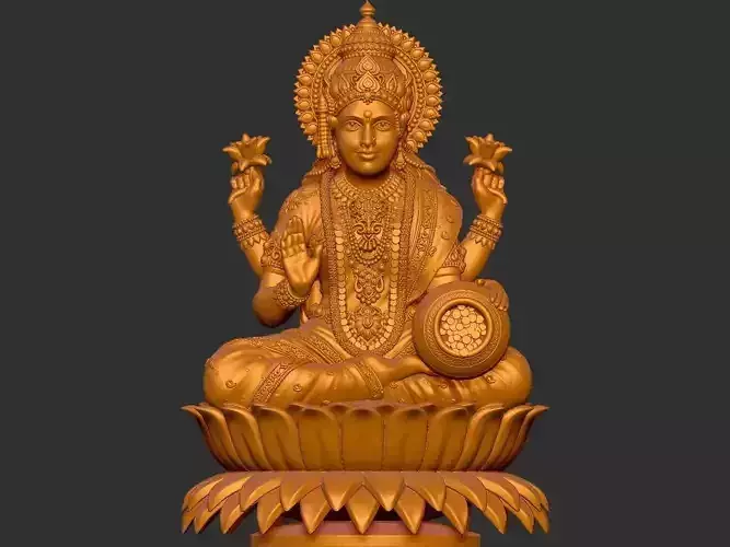 Laxmi Ji 3d Model 3D print model
