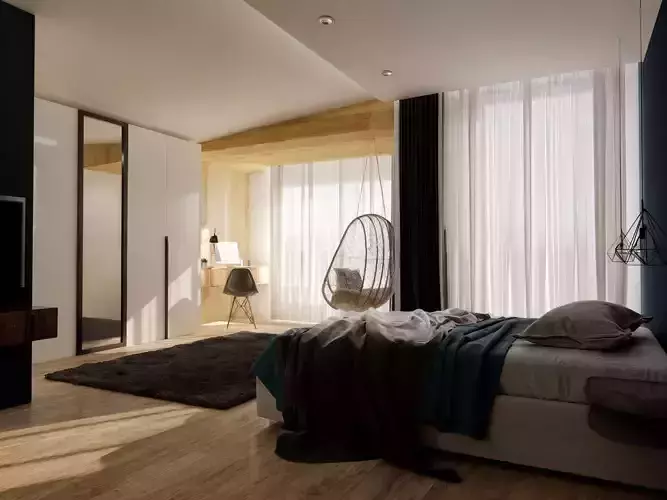 Modern Bedroom 3D Model