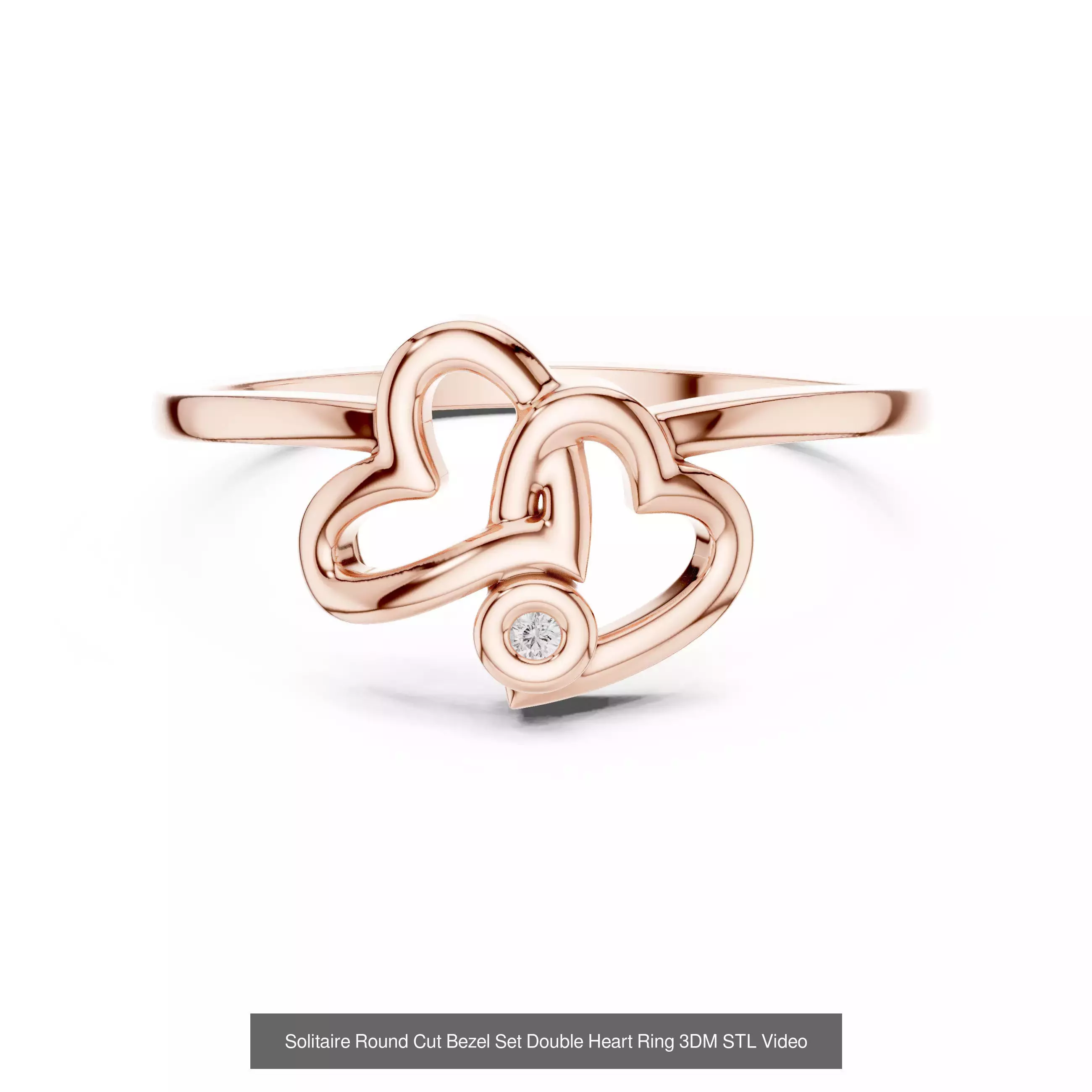 237 Solitaire Diamond Ring 3DM STL OBJ FBX 3 Color Render Video 3D Model Collection_56