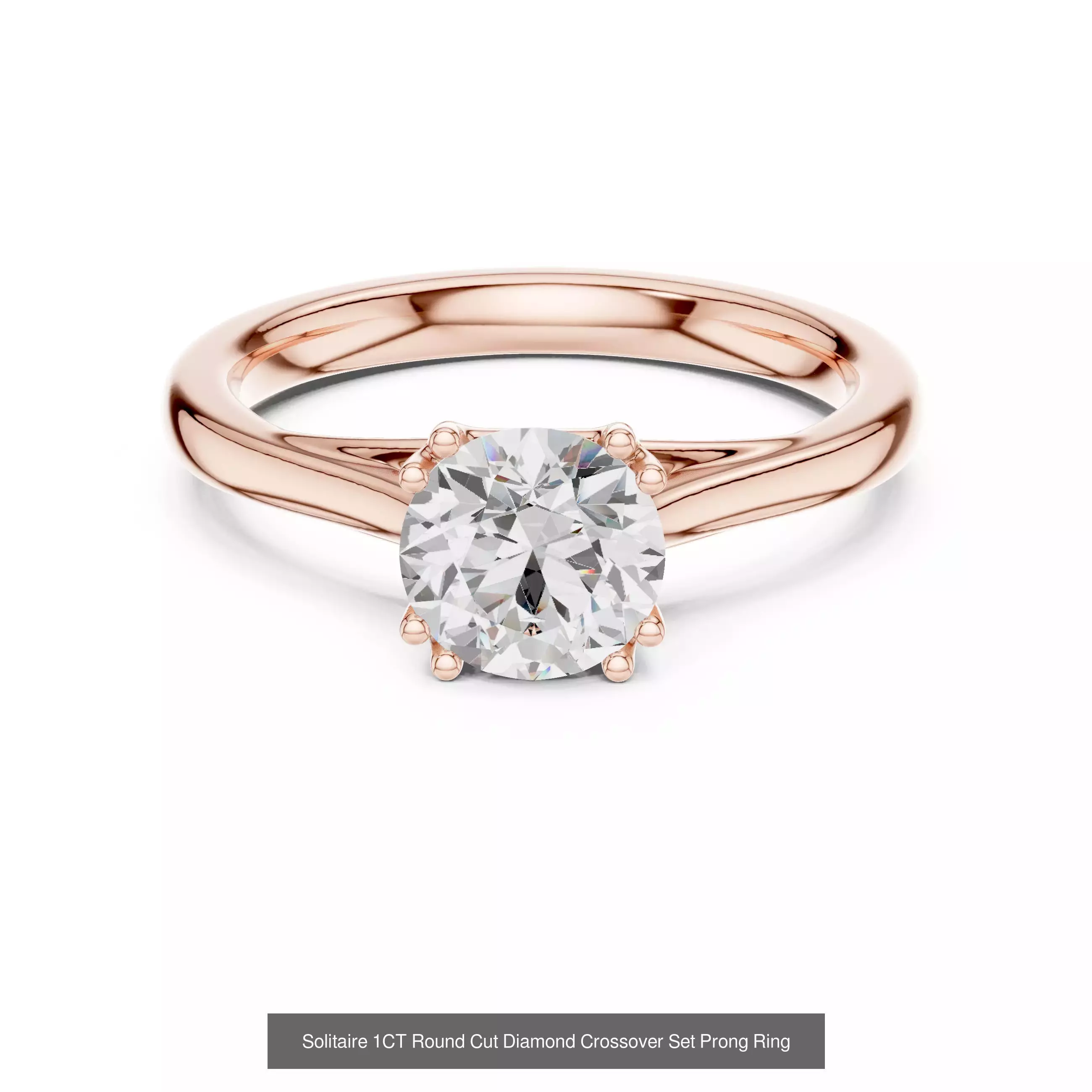 237 Solitaire Diamond Ring 3DM STL OBJ FBX 3 Color Render Video 3D Model Collection_111