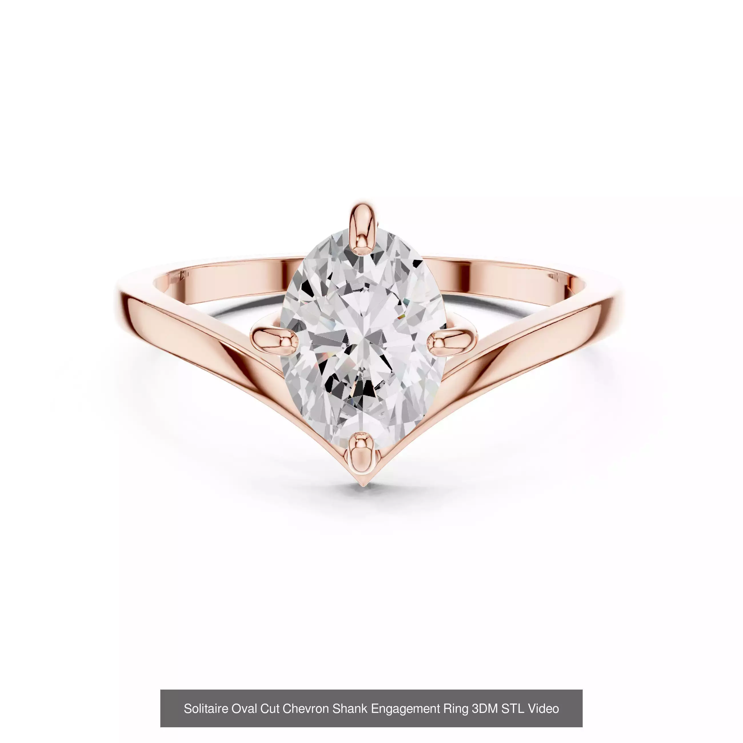 237 Solitaire Diamond Ring 3DM STL OBJ FBX 3 Color Render Video 3D Model Collection_165