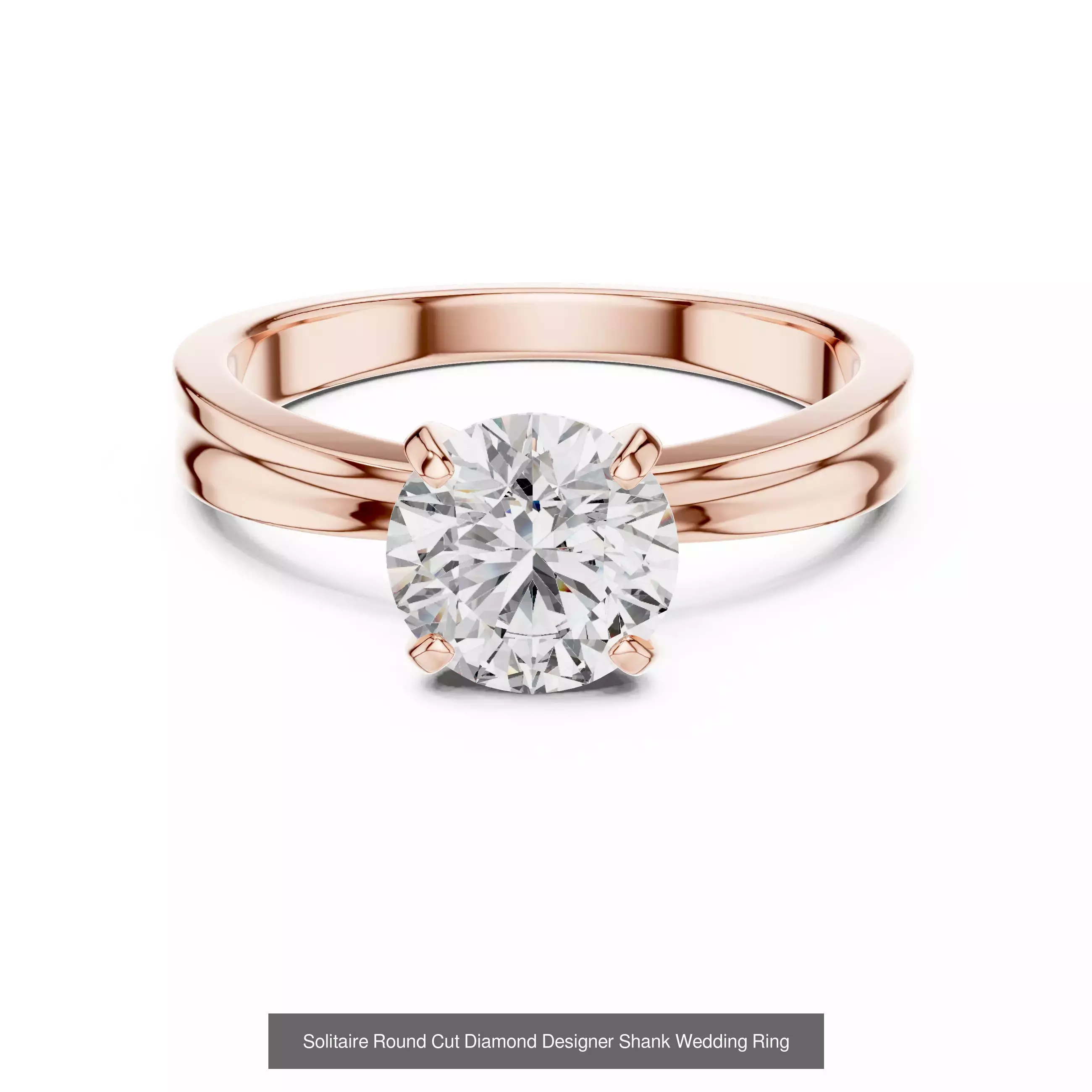 237 Solitaire Diamond Ring 3DM STL OBJ FBX 3 Color Render Video 3D Model Collection_169