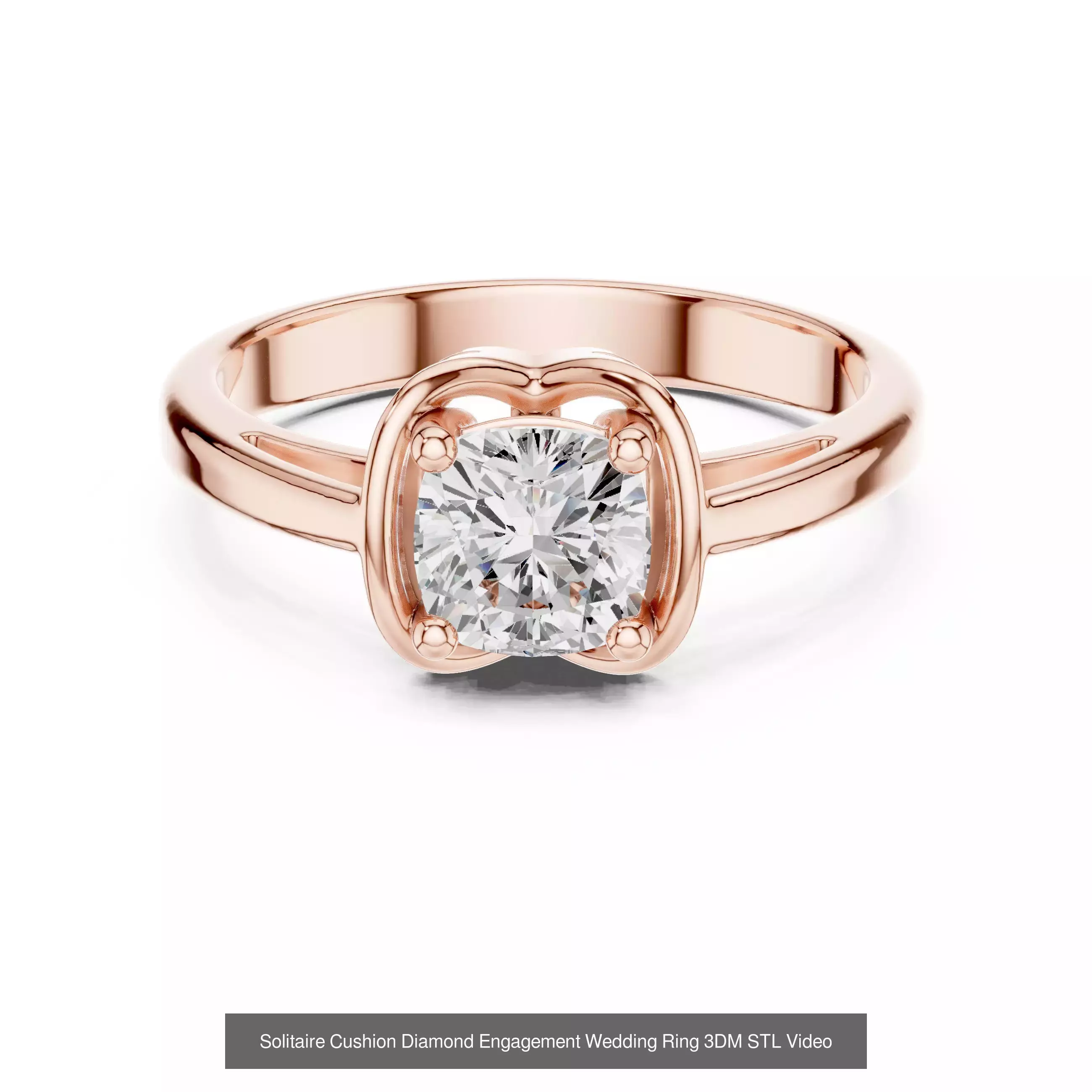 237 Solitaire Diamond Ring 3DM STL OBJ FBX 3 Color Render Video 3D Model Collection_91