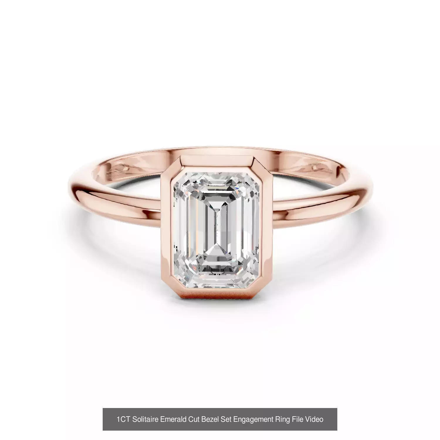 237 Solitaire Diamond Ring 3DM STL OBJ FBX 3 Color Render Video 3D Model Collection_49