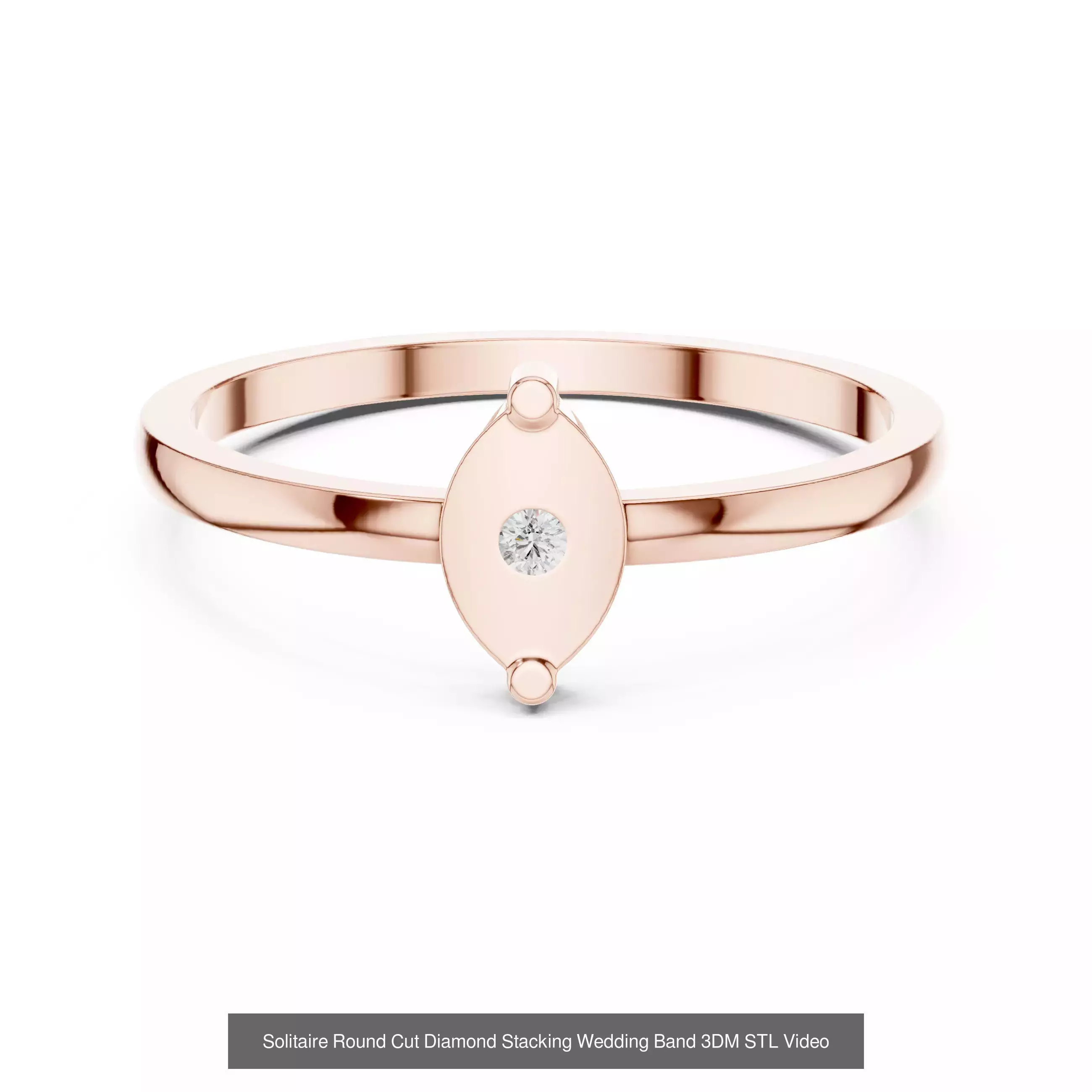 237 Solitaire Diamond Ring 3DM STL OBJ FBX 3 Color Render Video 3D Model Collection_84