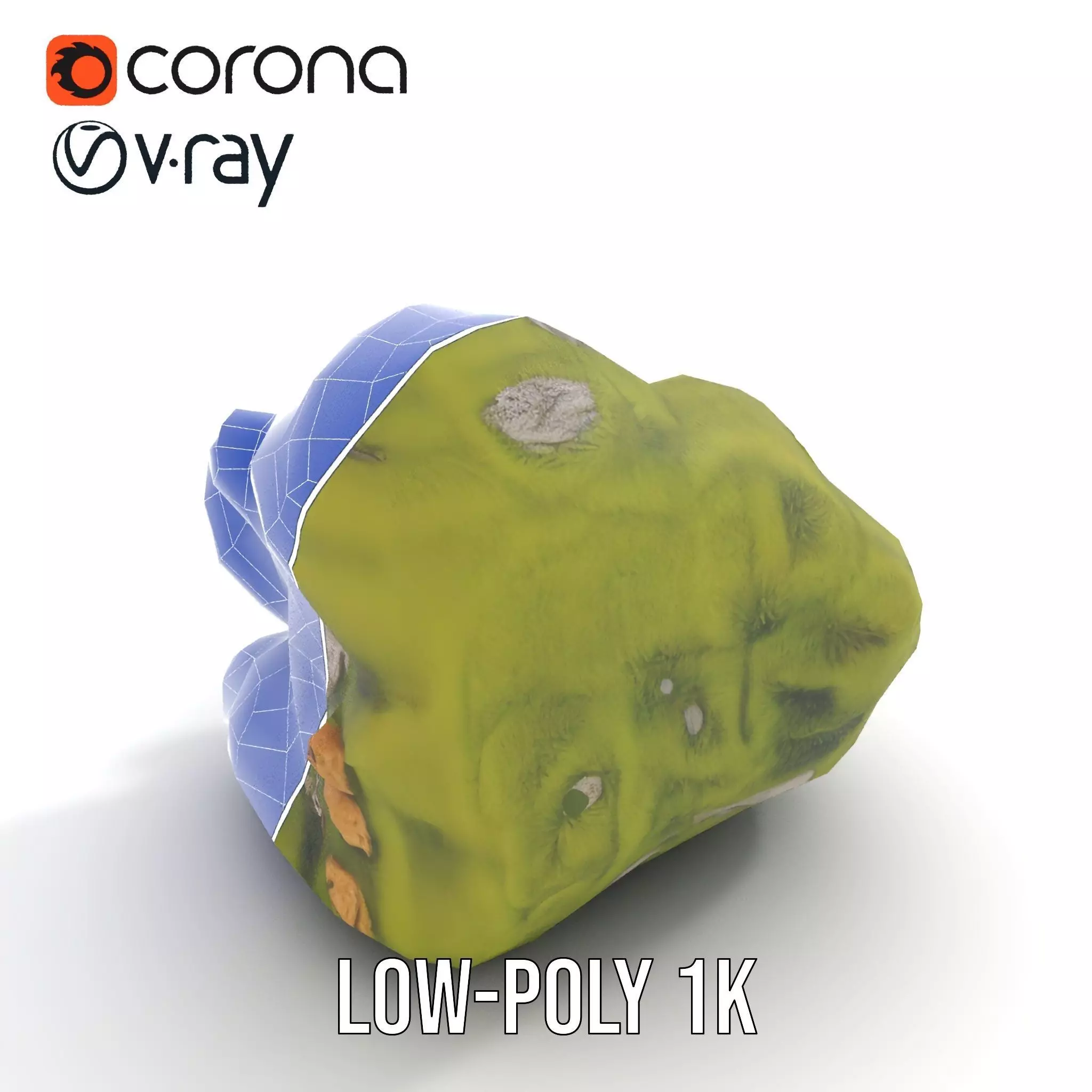 Mossy Rock Jungle model pack Low-poly 3D model_27