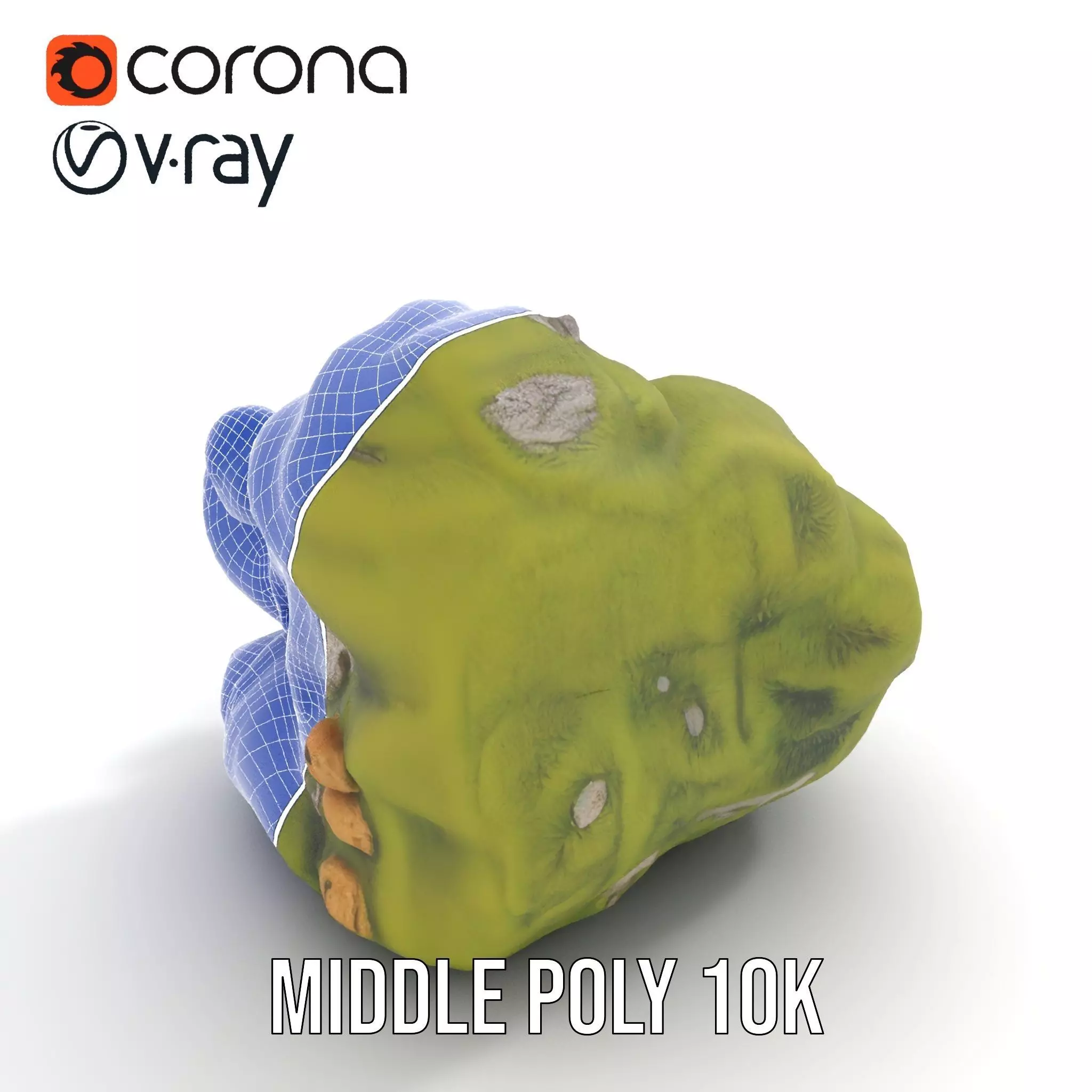 Mossy Rock Jungle model pack Low-poly 3D model_26