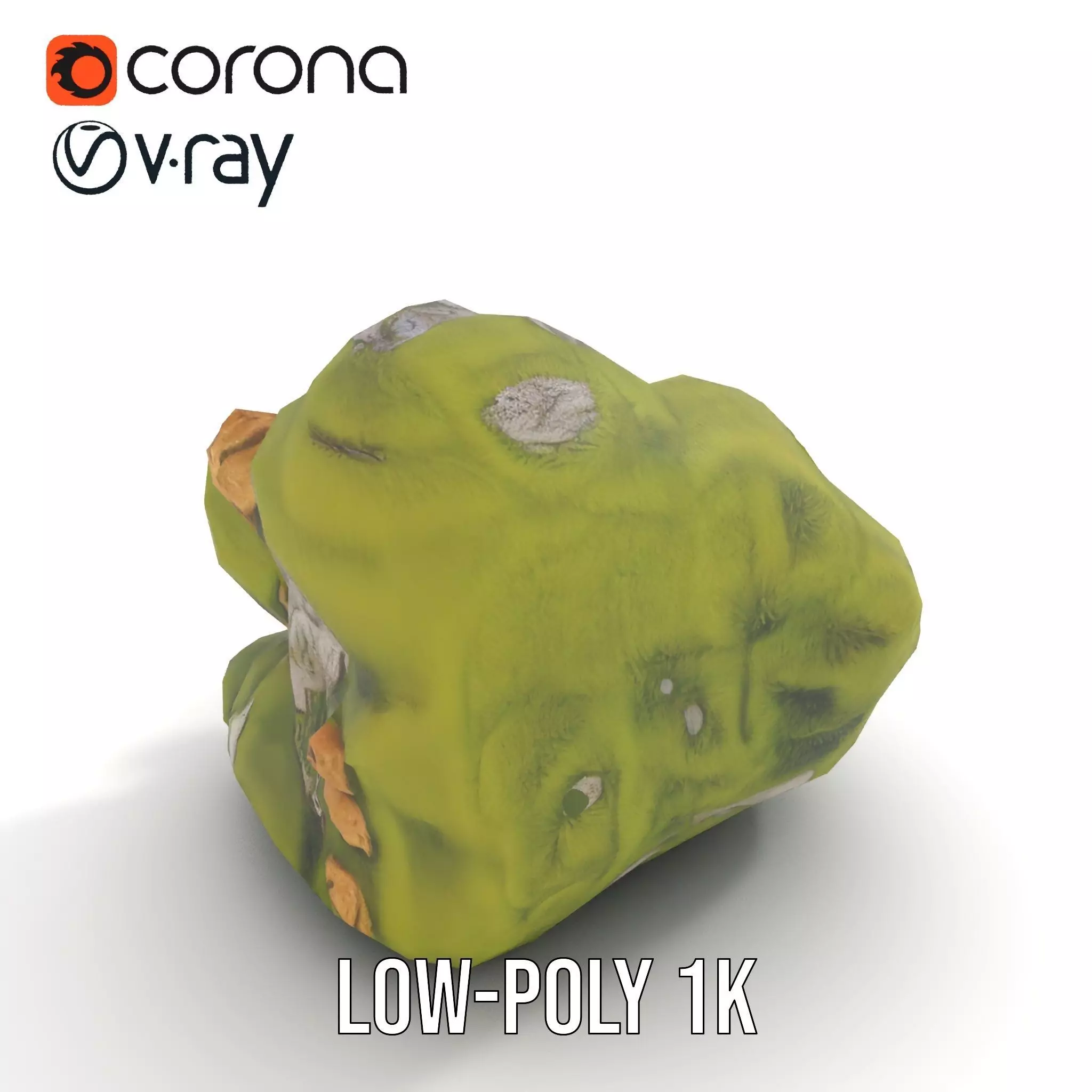 Mossy Rock Jungle model pack Low-poly 3D model_12