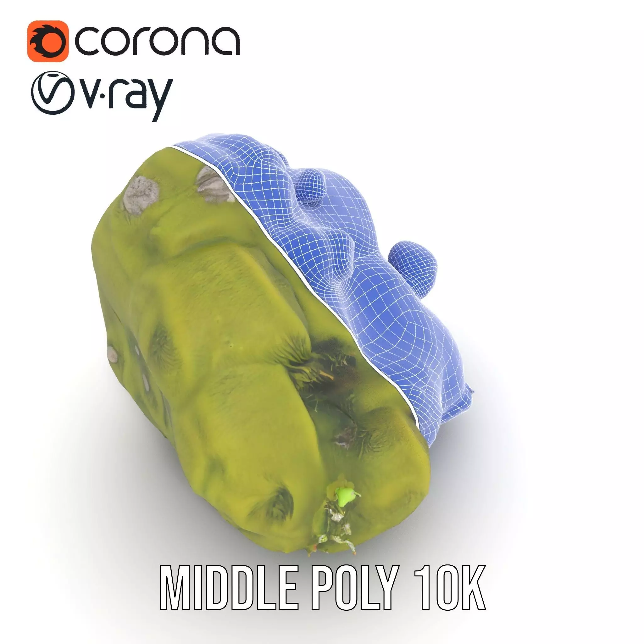 Mossy Rock Jungle model pack Low-poly 3D model_29