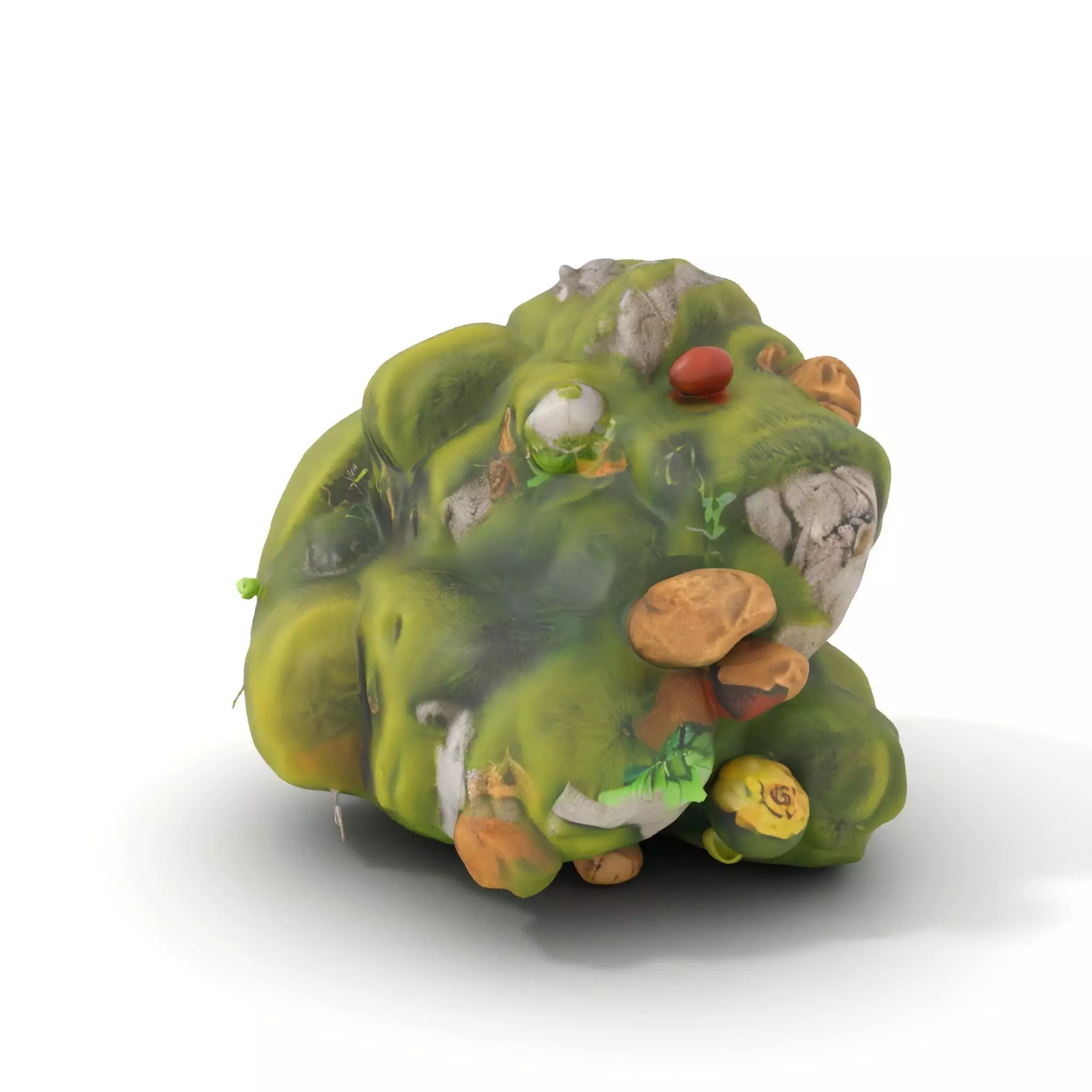 Mossy Rock Jungle model pack Low-poly 3D model_0
