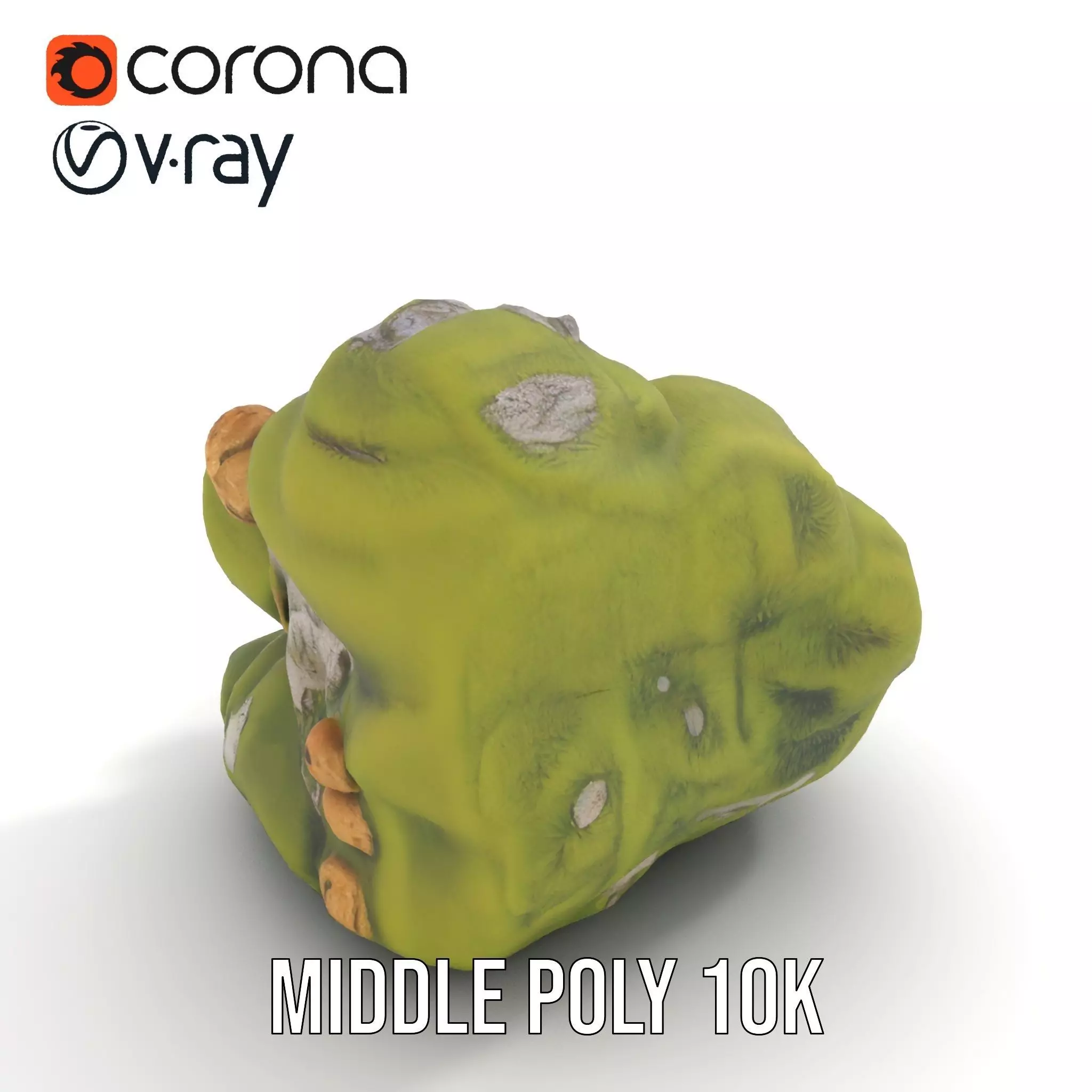Mossy Rock Jungle model pack Low-poly 3D model_6
