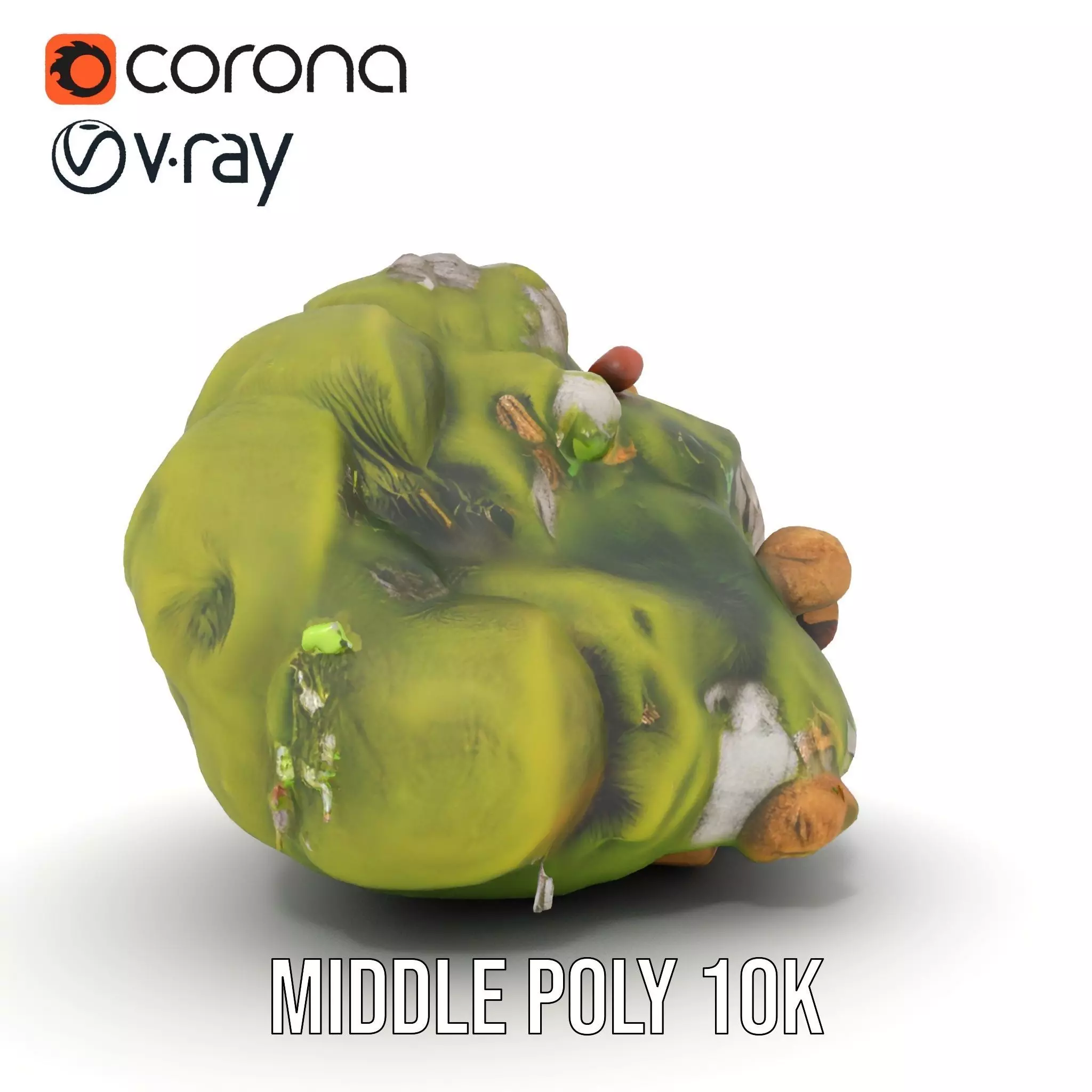 Mossy Rock Jungle model pack Low-poly 3D model_18