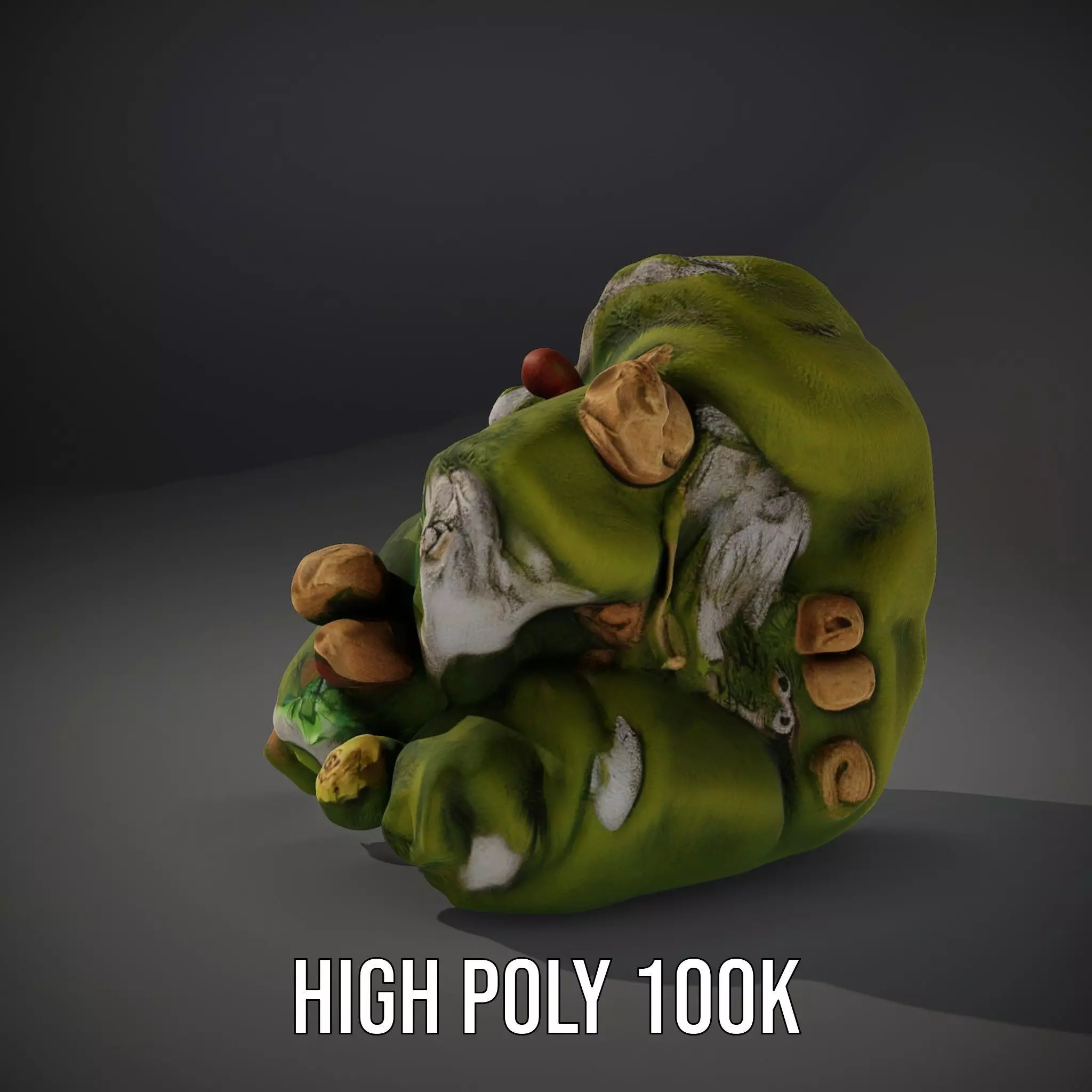 Mossy Rock Jungle model pack Low-poly 3D model_10