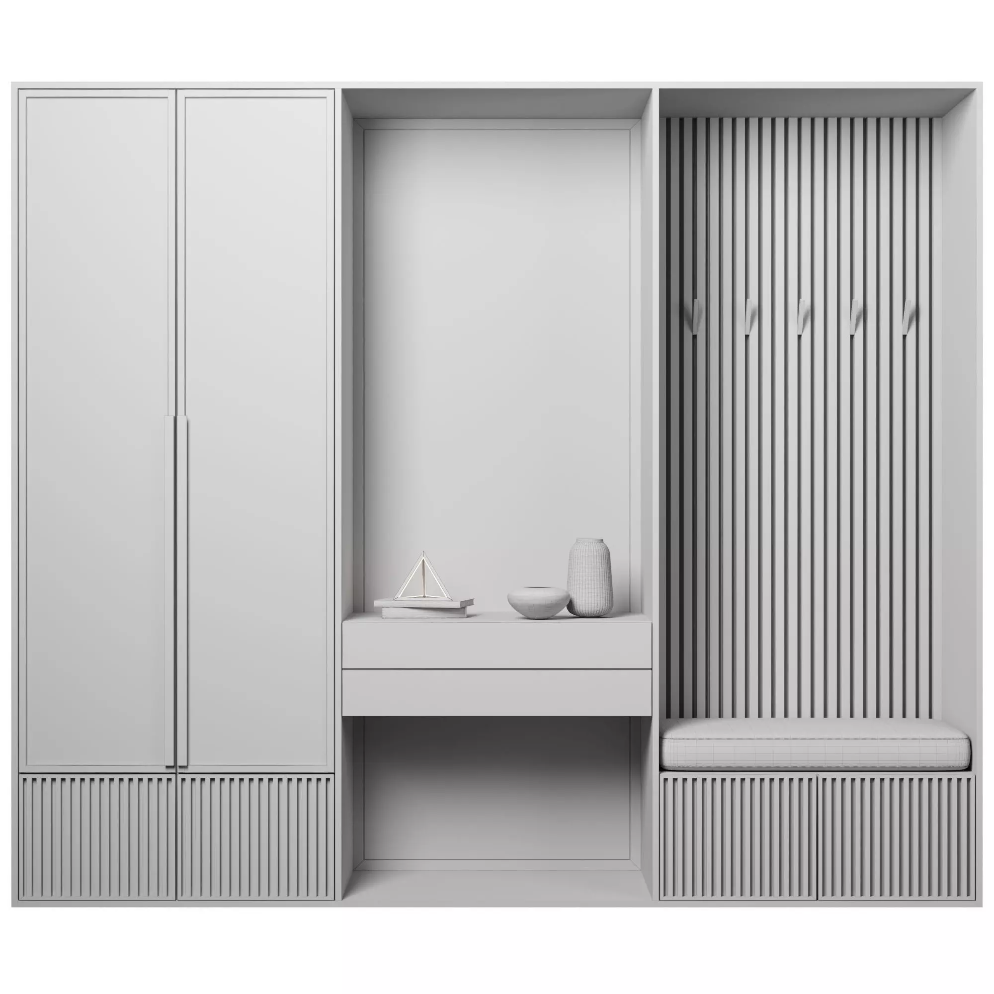 Hallway 08 3D model_3