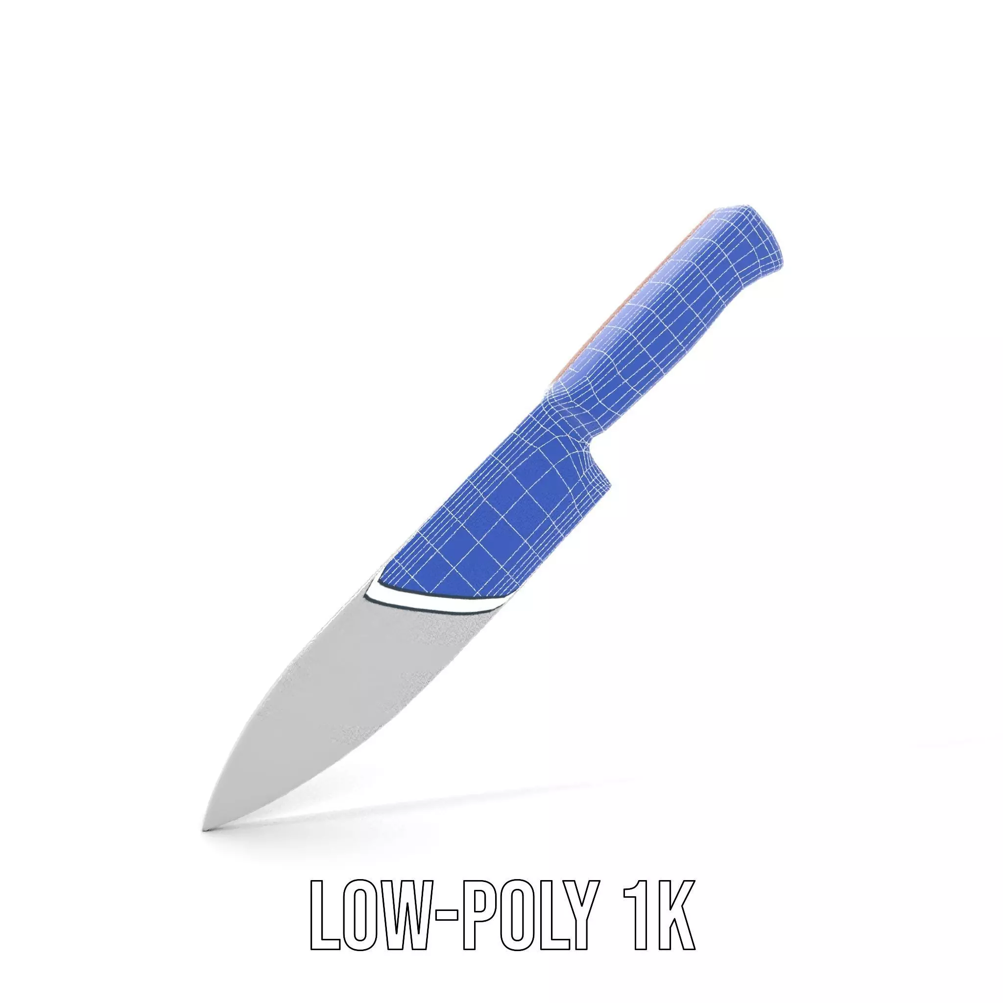Ebony Chef Knife model pack Low-poly 3D model_20
