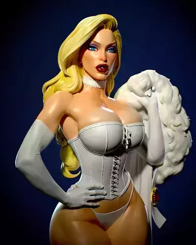 Emma Frost two suits with NSFW