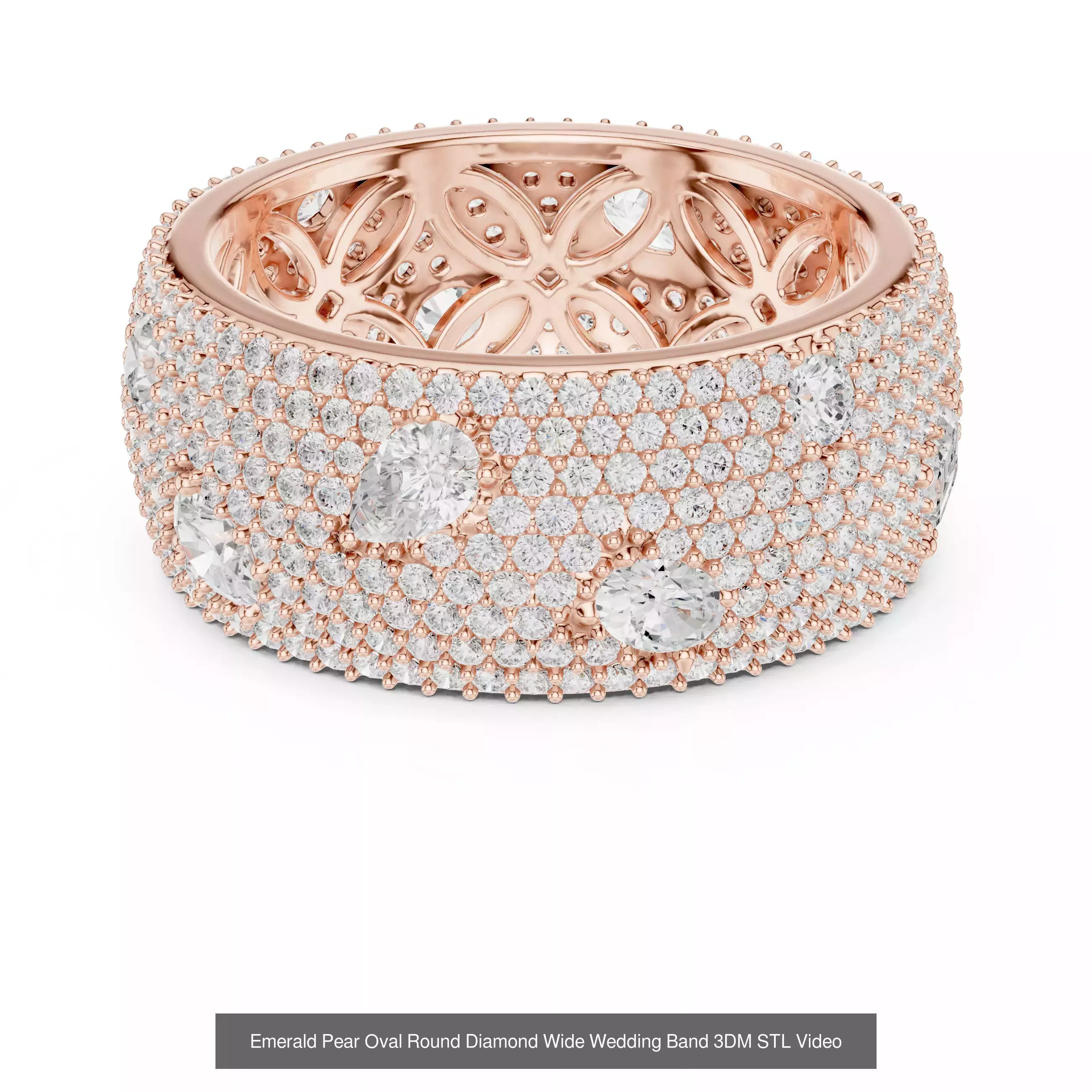 229 Emerald Cut Diamond Rings 3DM STL OBJ FBX 3 Render Video 3D Model Collection_122