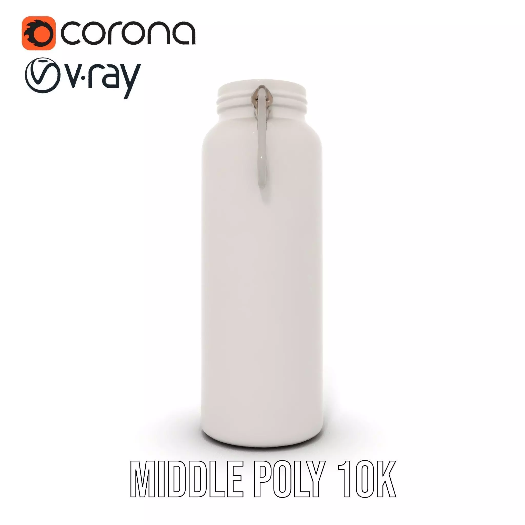 Sleek Steel Bottle model pack Low-poly 3D model_11