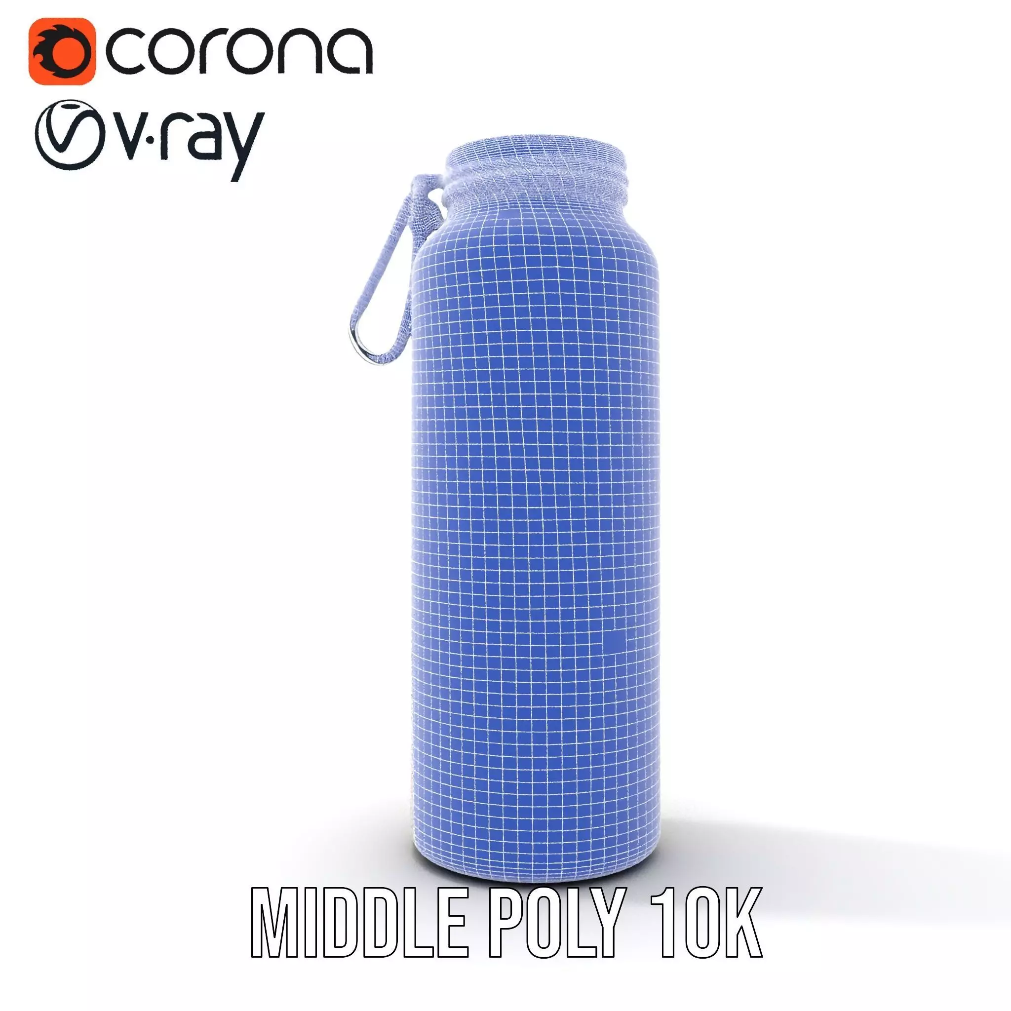 Sleek Steel Bottle model pack Low-poly 3D model_24