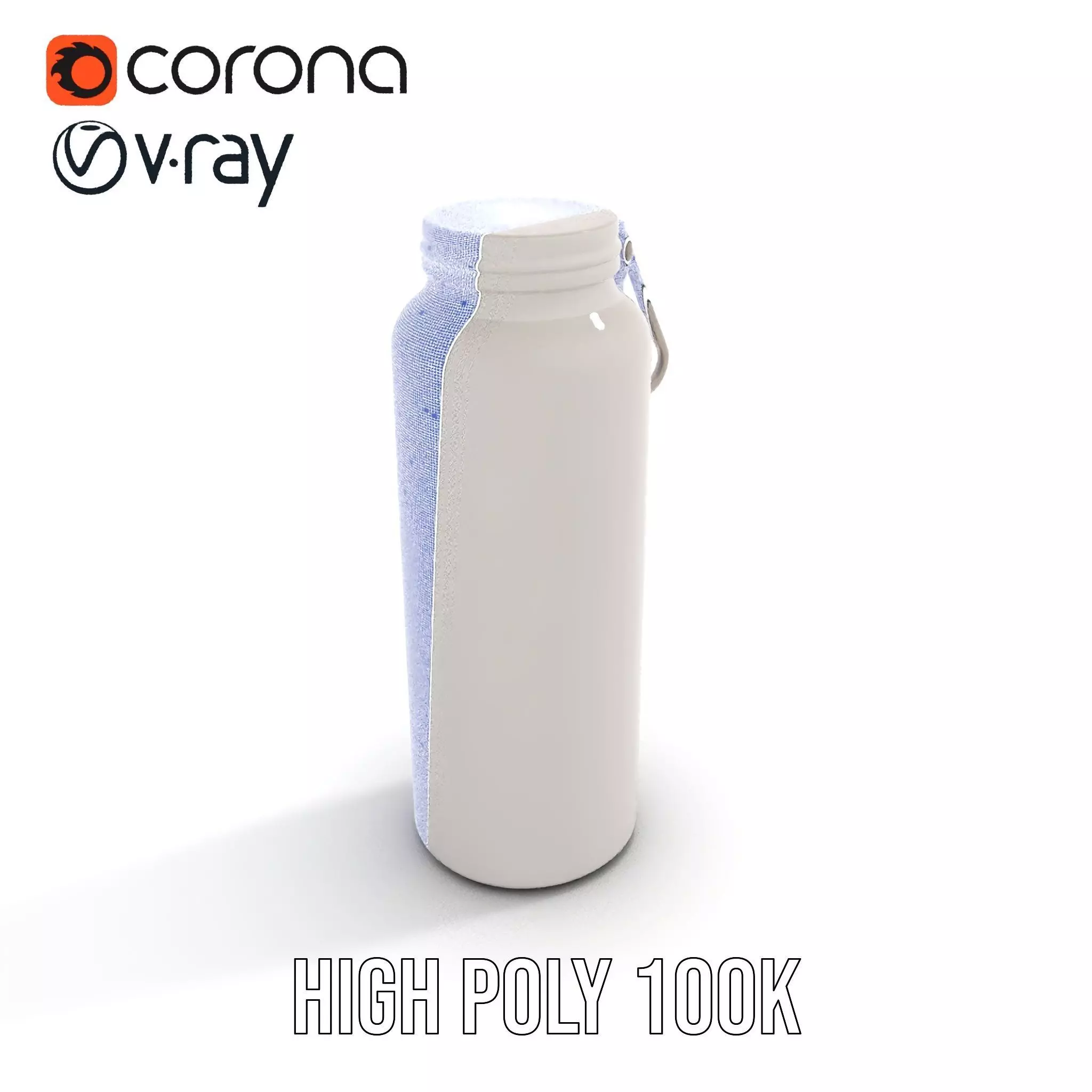 Sleek Steel Bottle model pack Low-poly 3D model_31