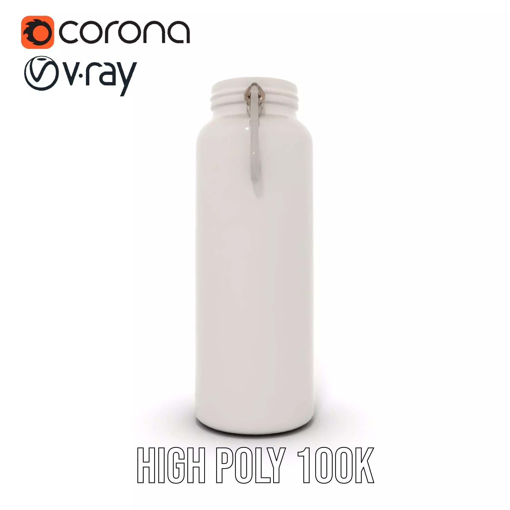 Sleek Steel Bottle model pack Low-poly 3D model_23