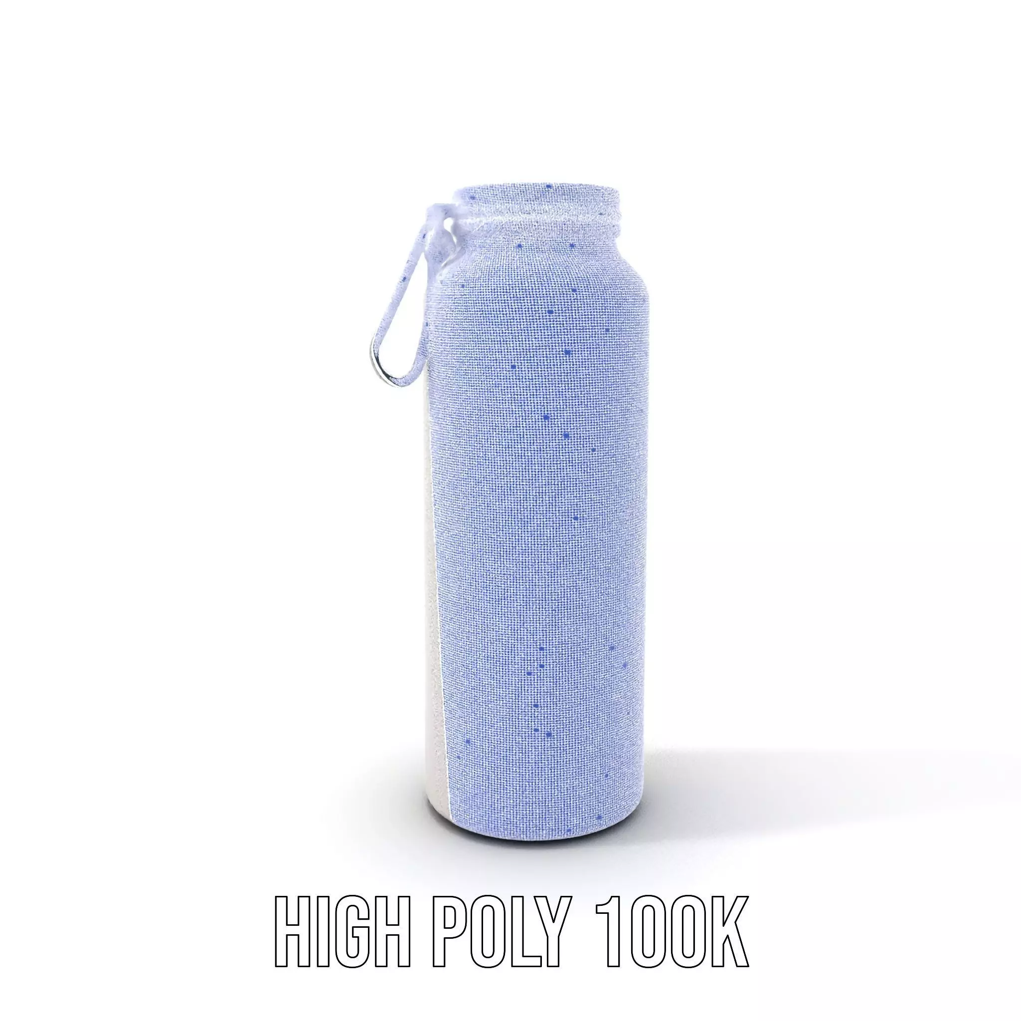 Sleek Steel Bottle model pack Low-poly 3D model_4