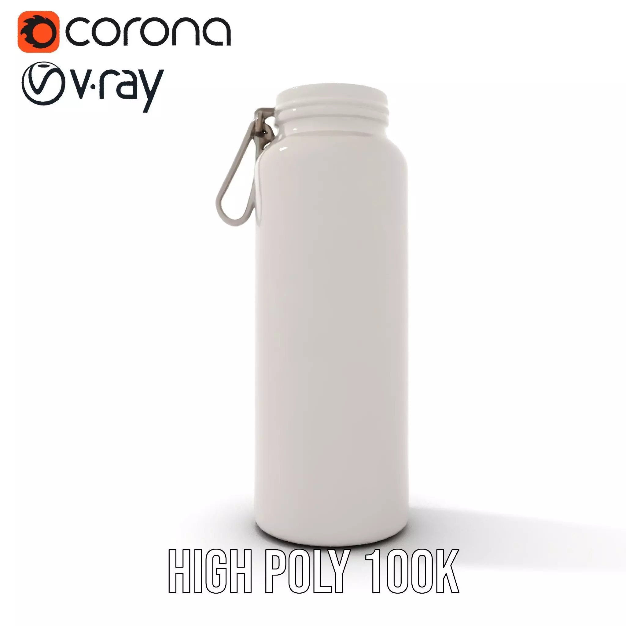 Sleek Steel Bottle model pack Low-poly 3D model_15