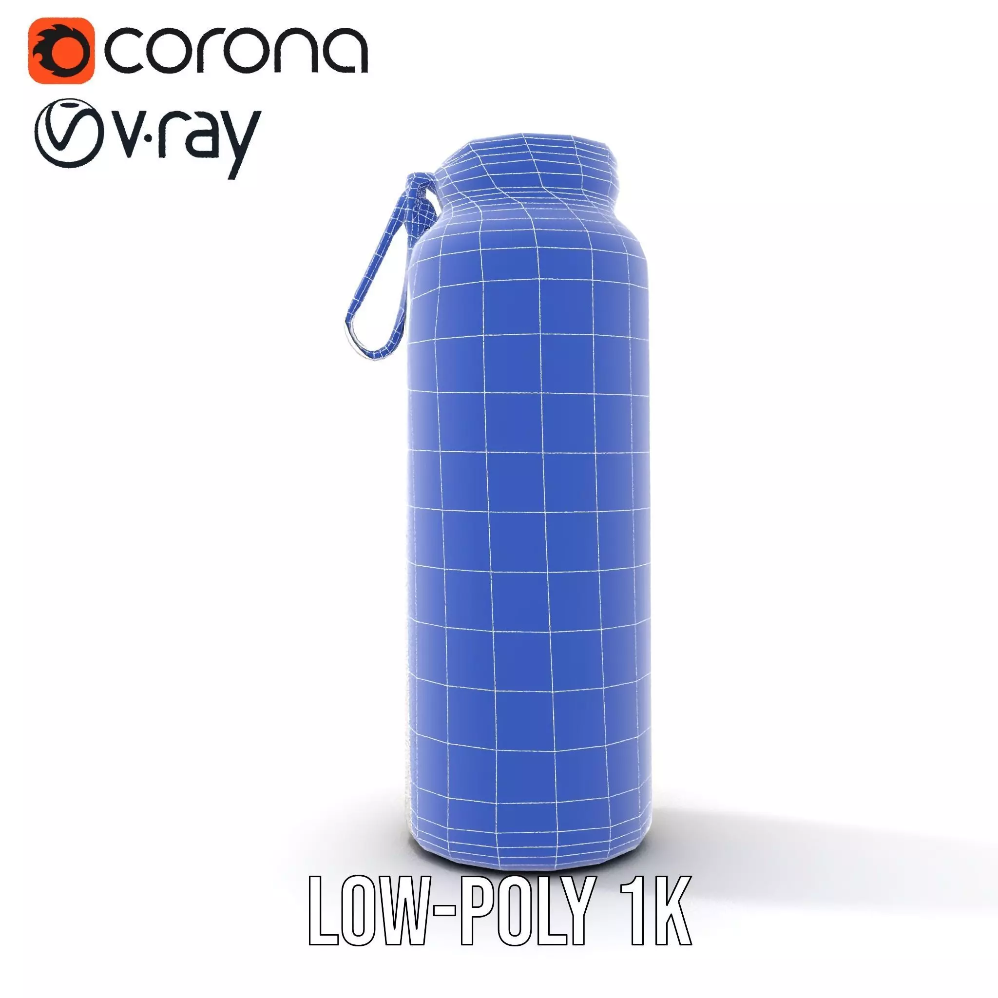 Sleek Steel Bottle model pack Low-poly 3D model_25