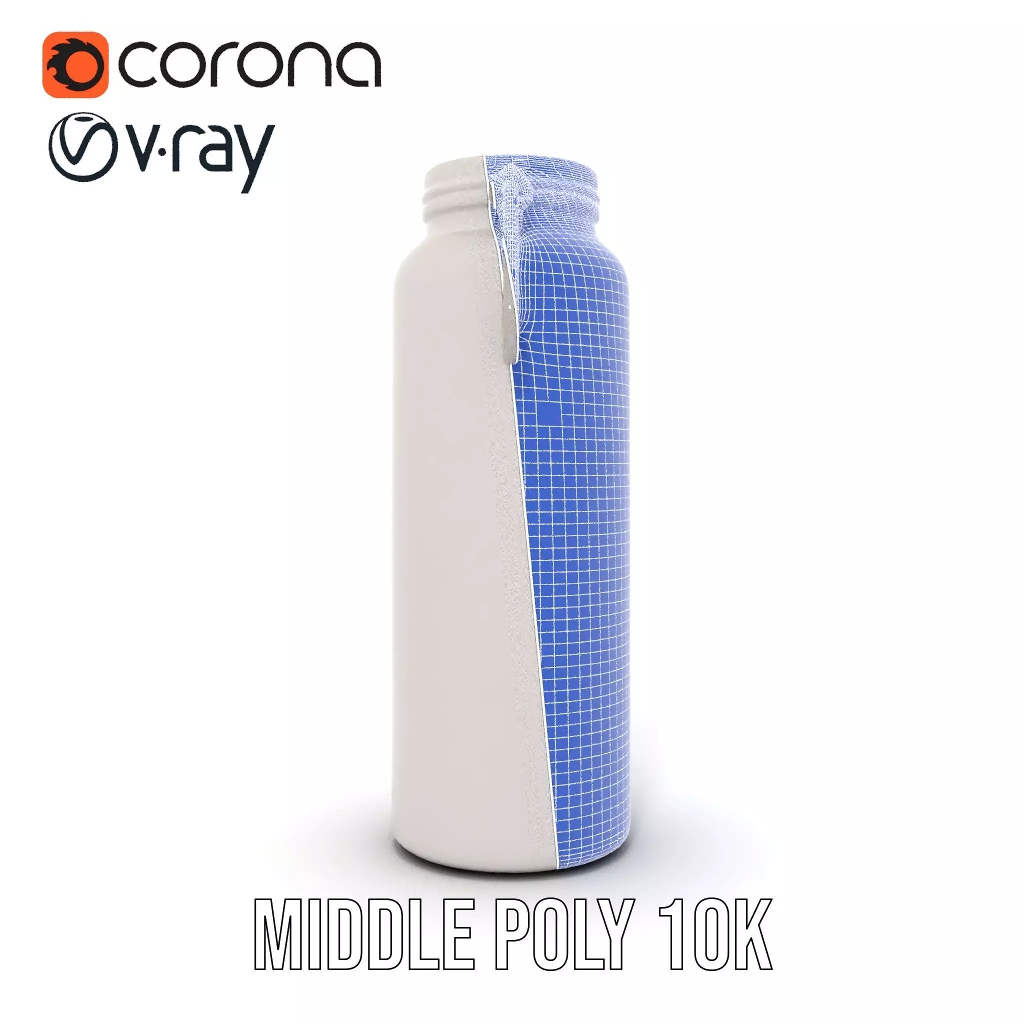 Sleek Steel Bottle model pack Low-poly 3D model_21