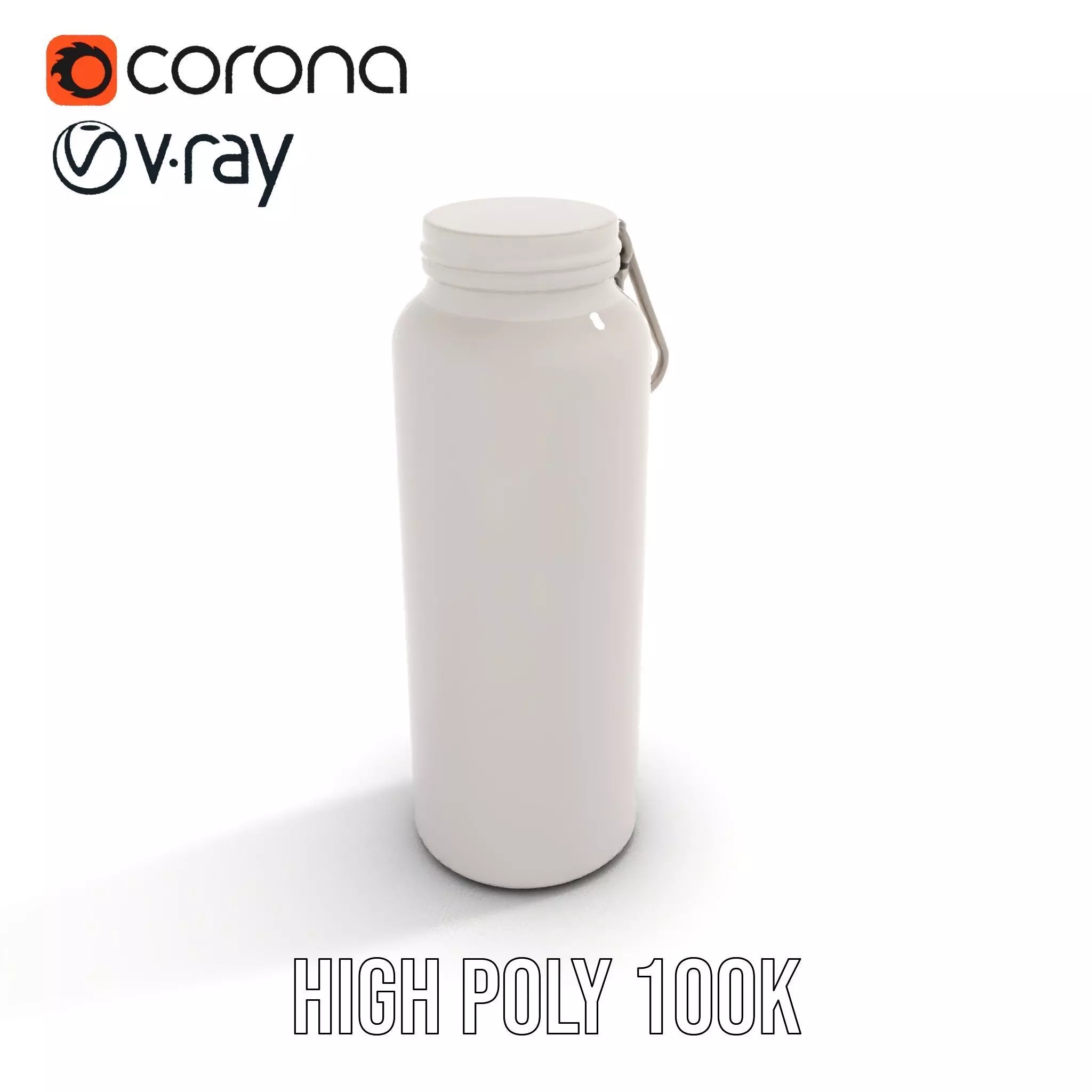 Sleek Steel Bottle model pack Low-poly 3D model_20