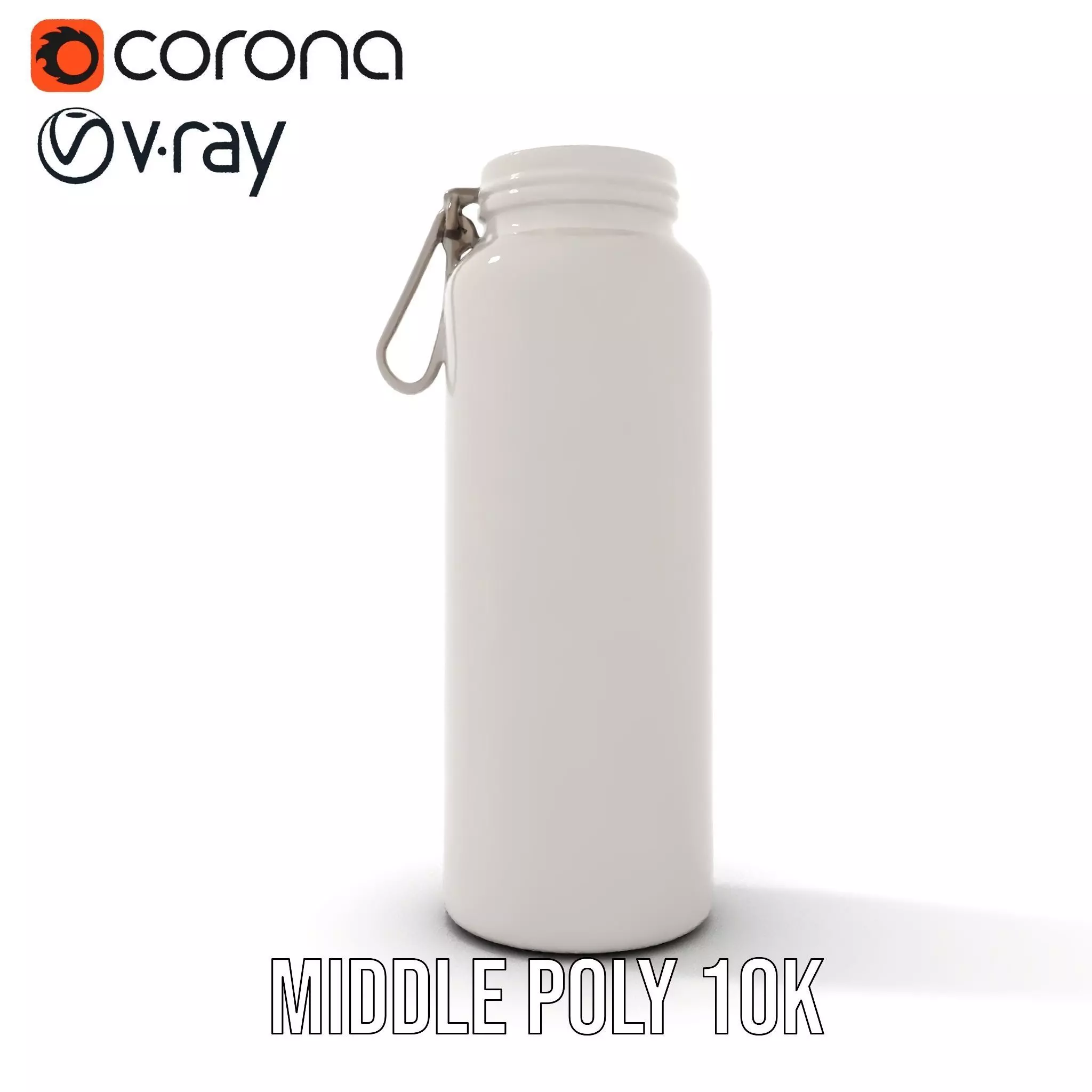 Sleek Steel Bottle model pack Low-poly 3D model_16