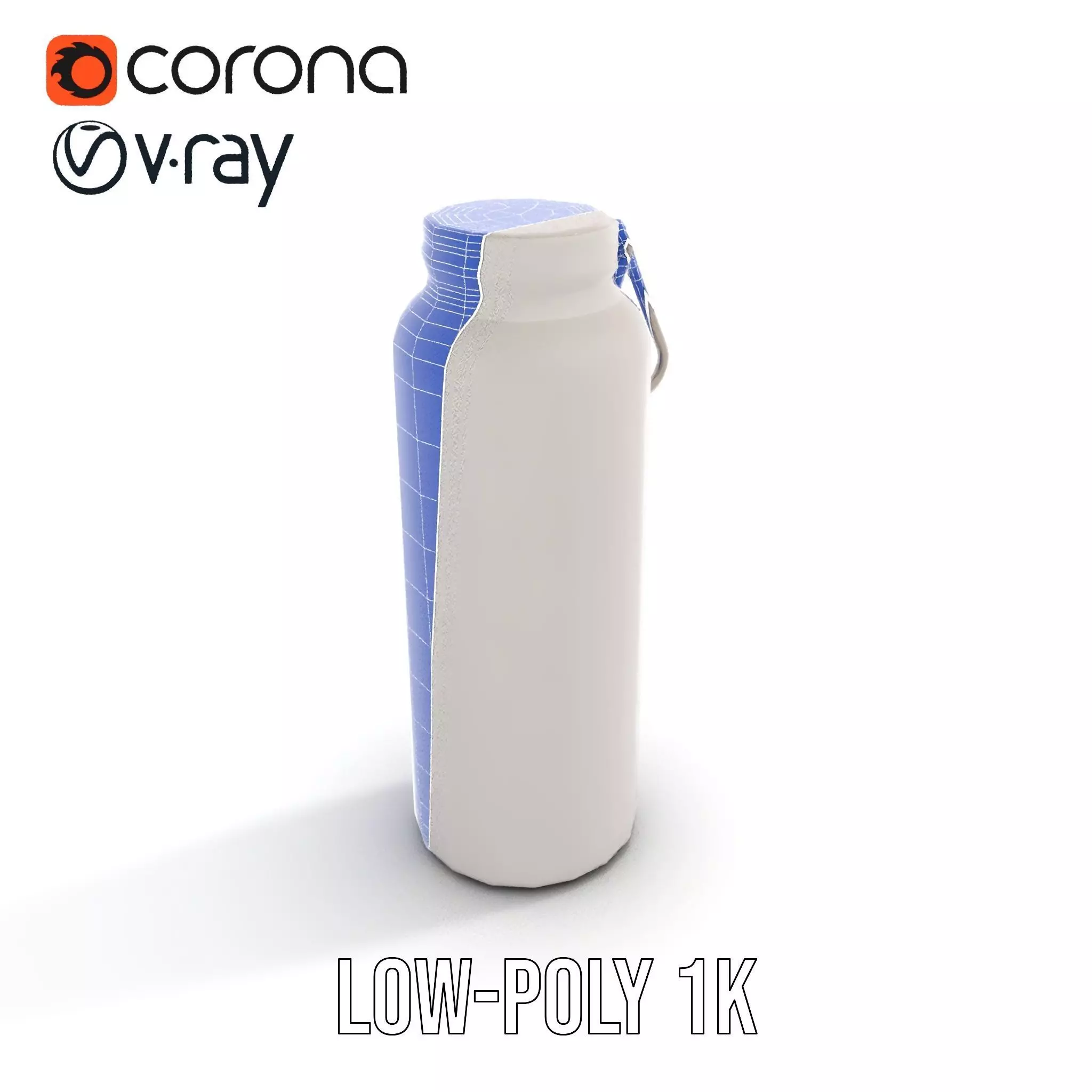 Sleek Steel Bottle model pack Low-poly 3D model_22