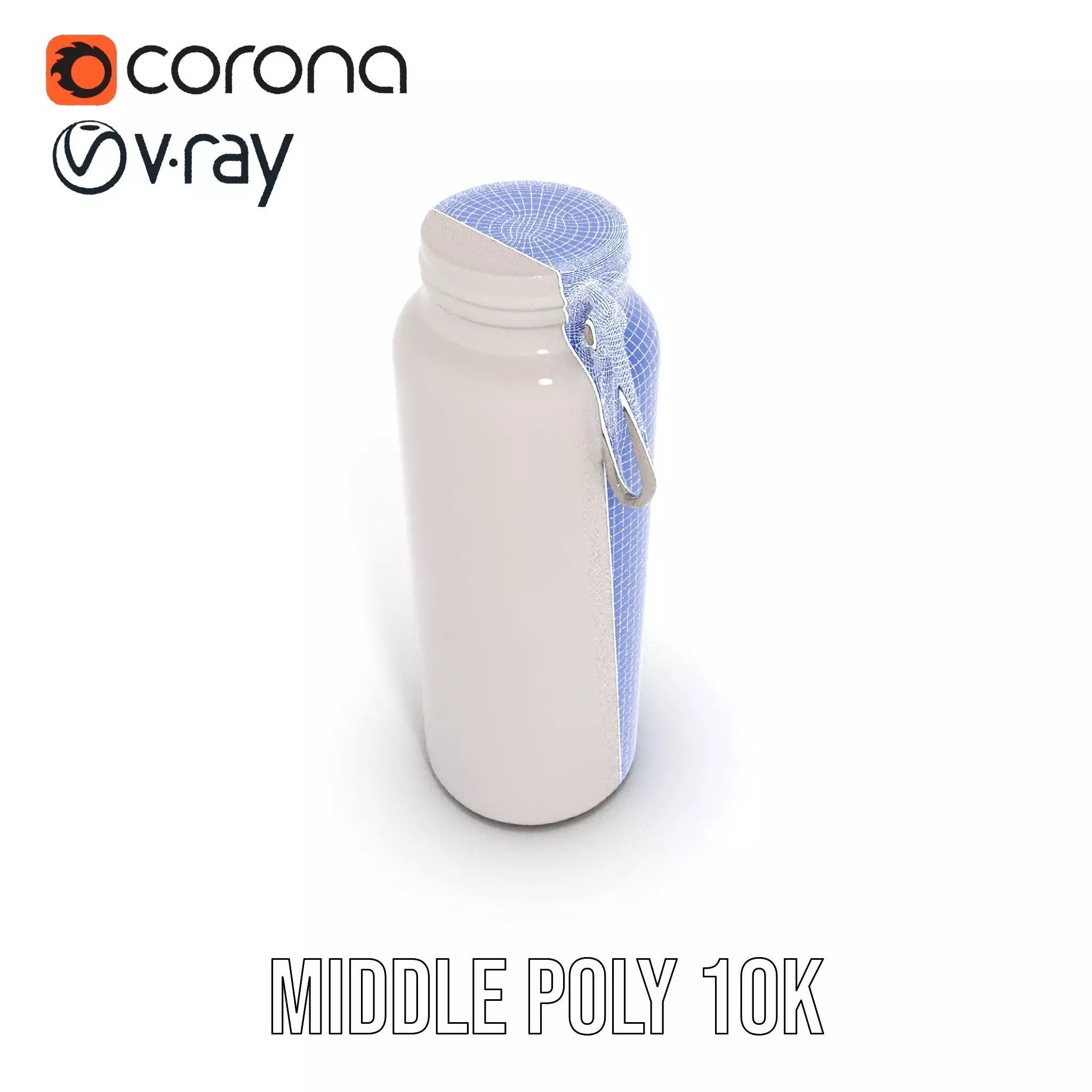 Sleek Steel Bottle model pack Low-poly 3D model_29