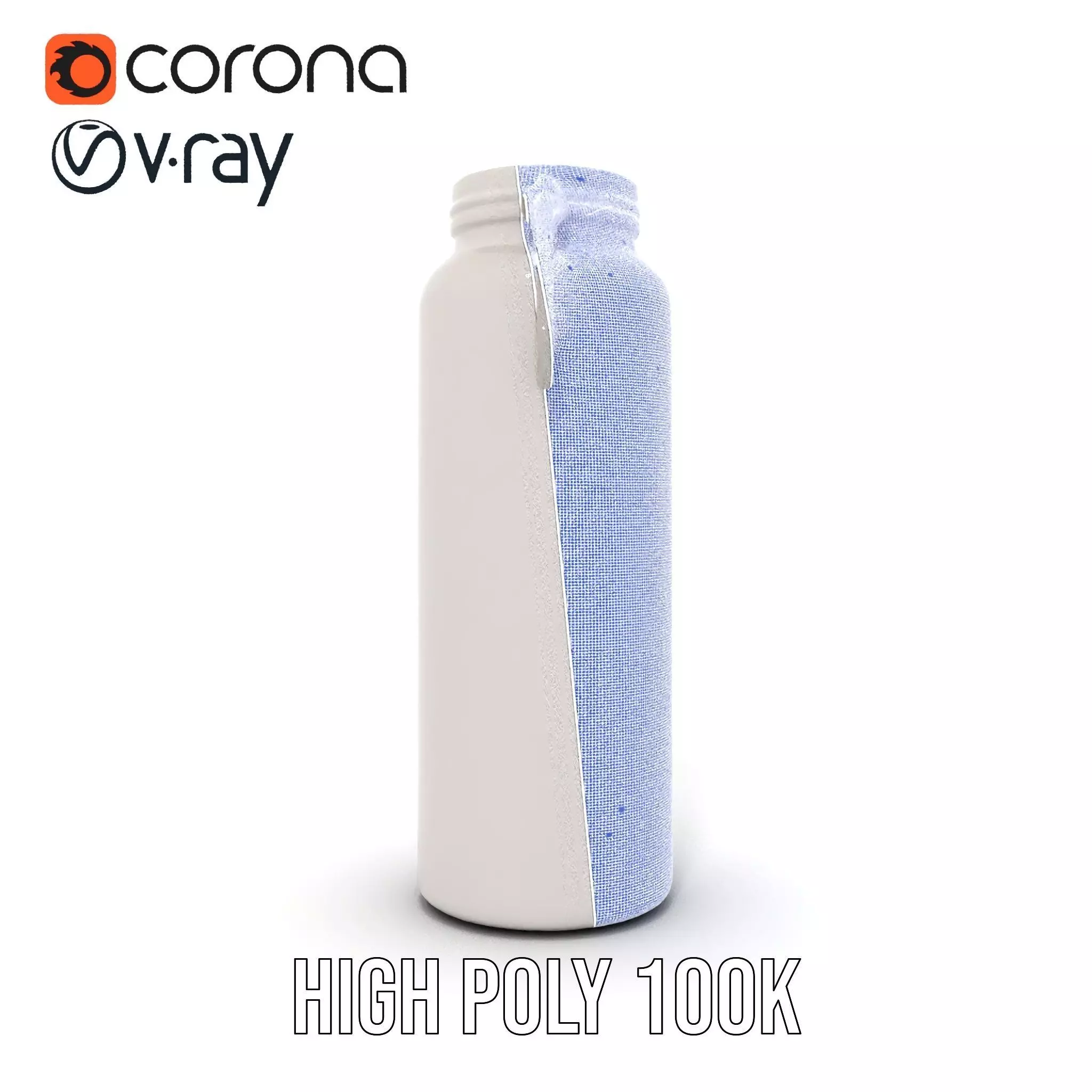 Sleek Steel Bottle model pack Low-poly 3D model_33