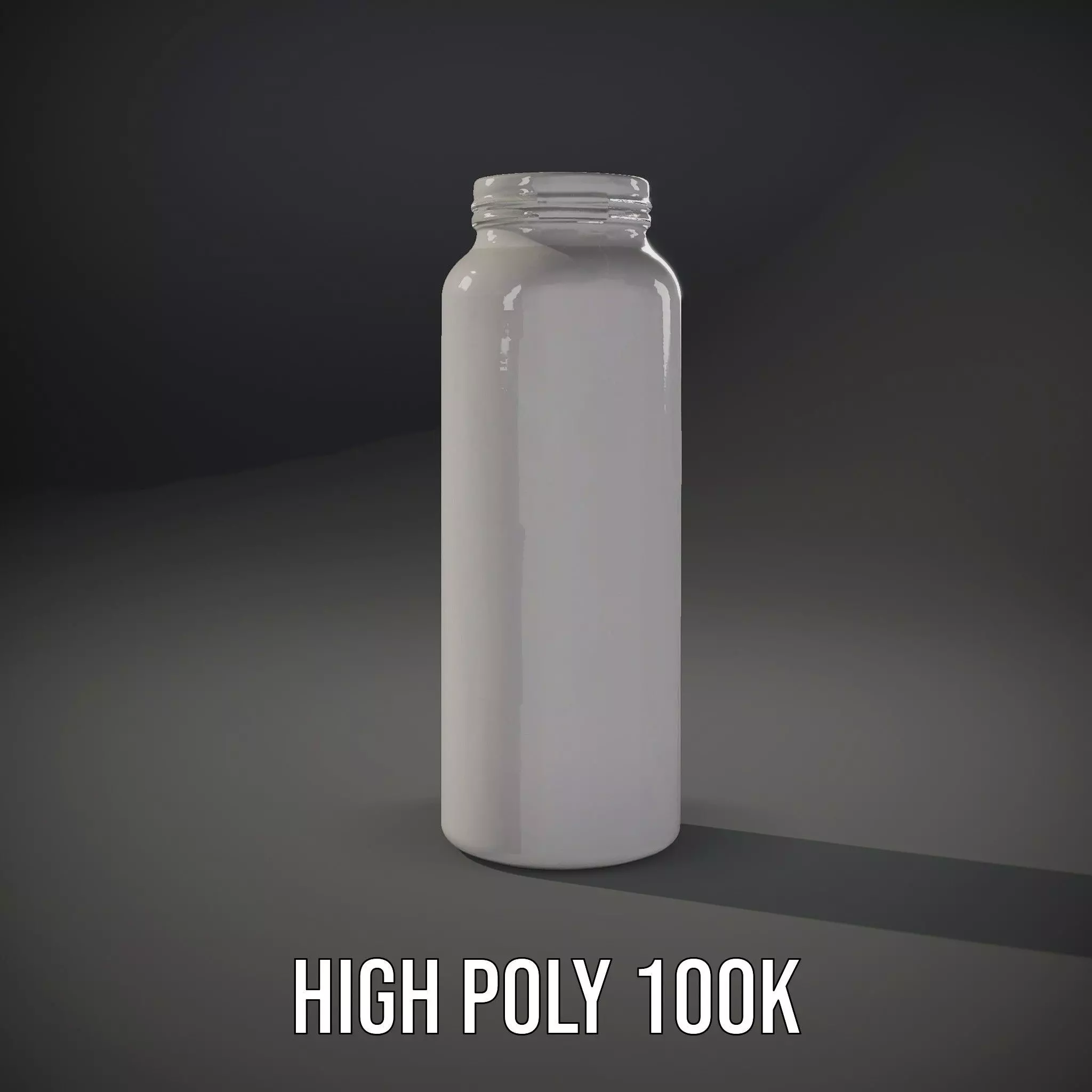 Sleek Steel Bottle model pack Low-poly 3D model_10