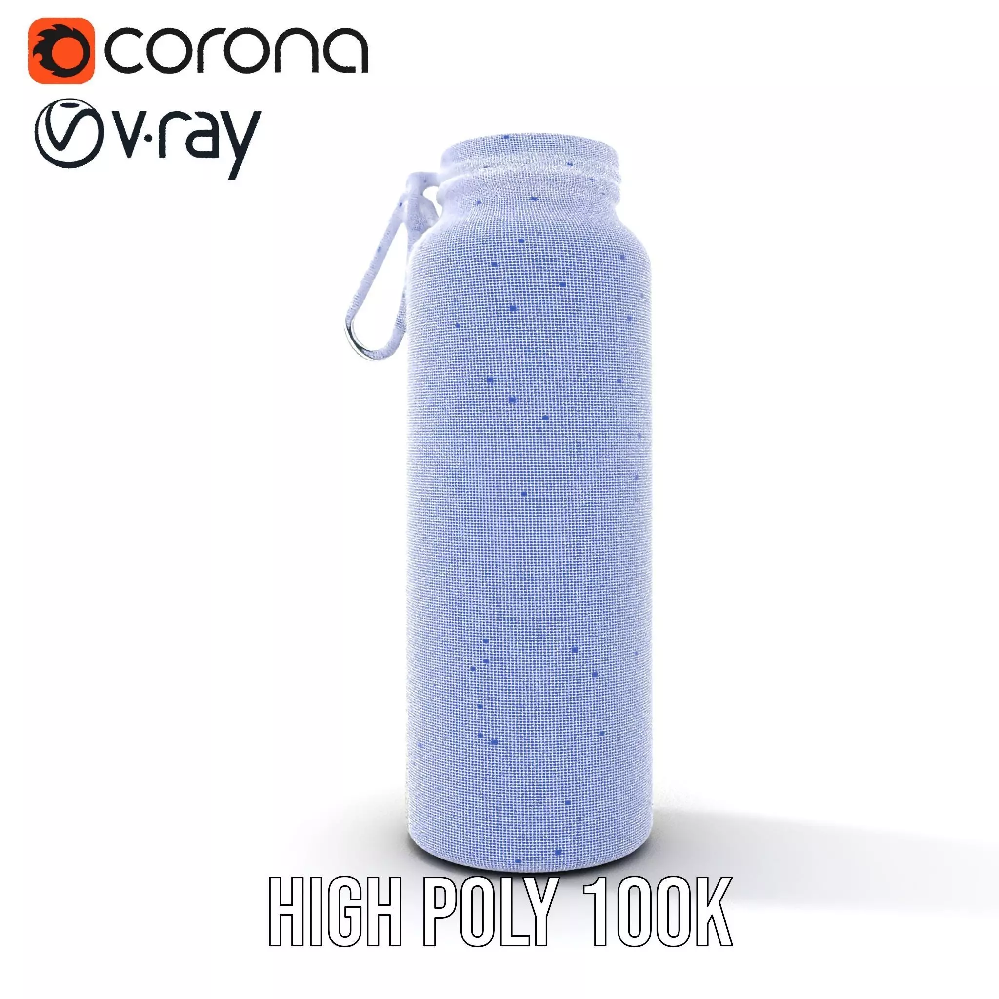 Sleek Steel Bottle model pack Low-poly 3D model_34