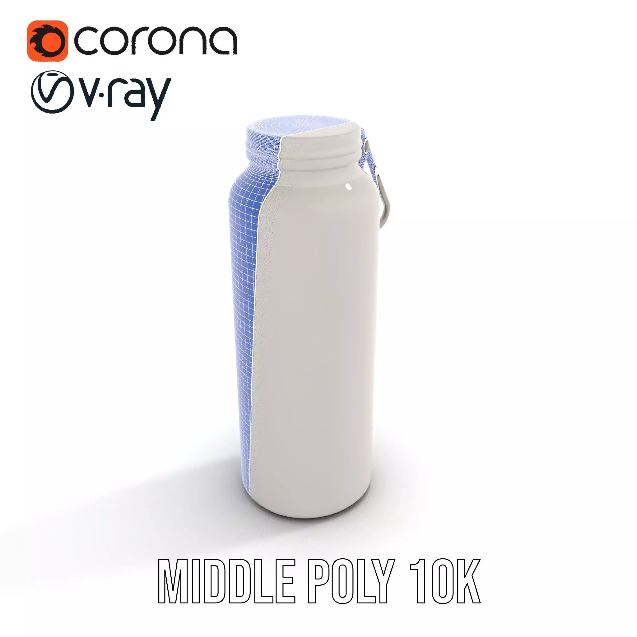 Sleek Steel Bottle model pack Low-poly 3D model_26