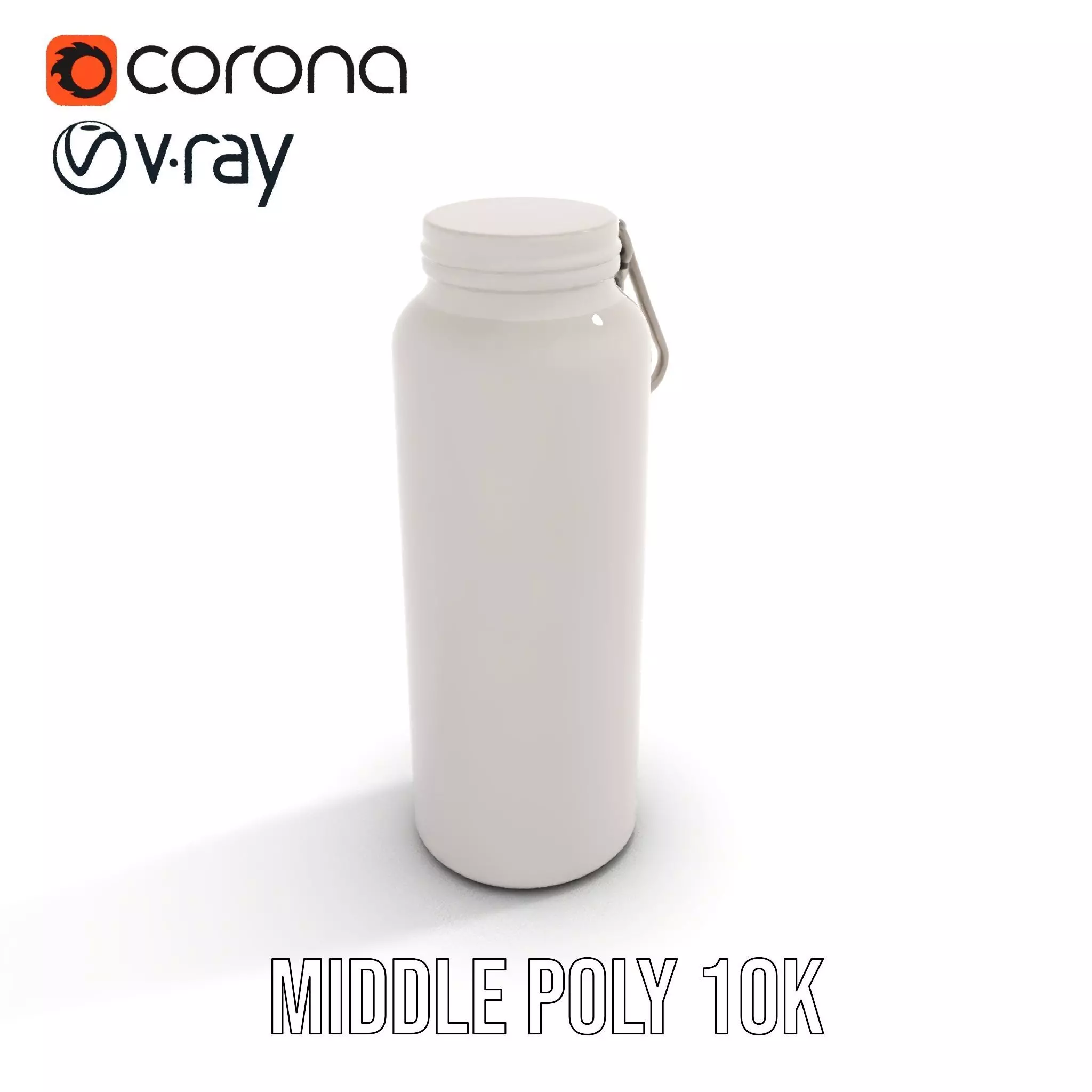 Sleek Steel Bottle model pack Low-poly 3D model_18