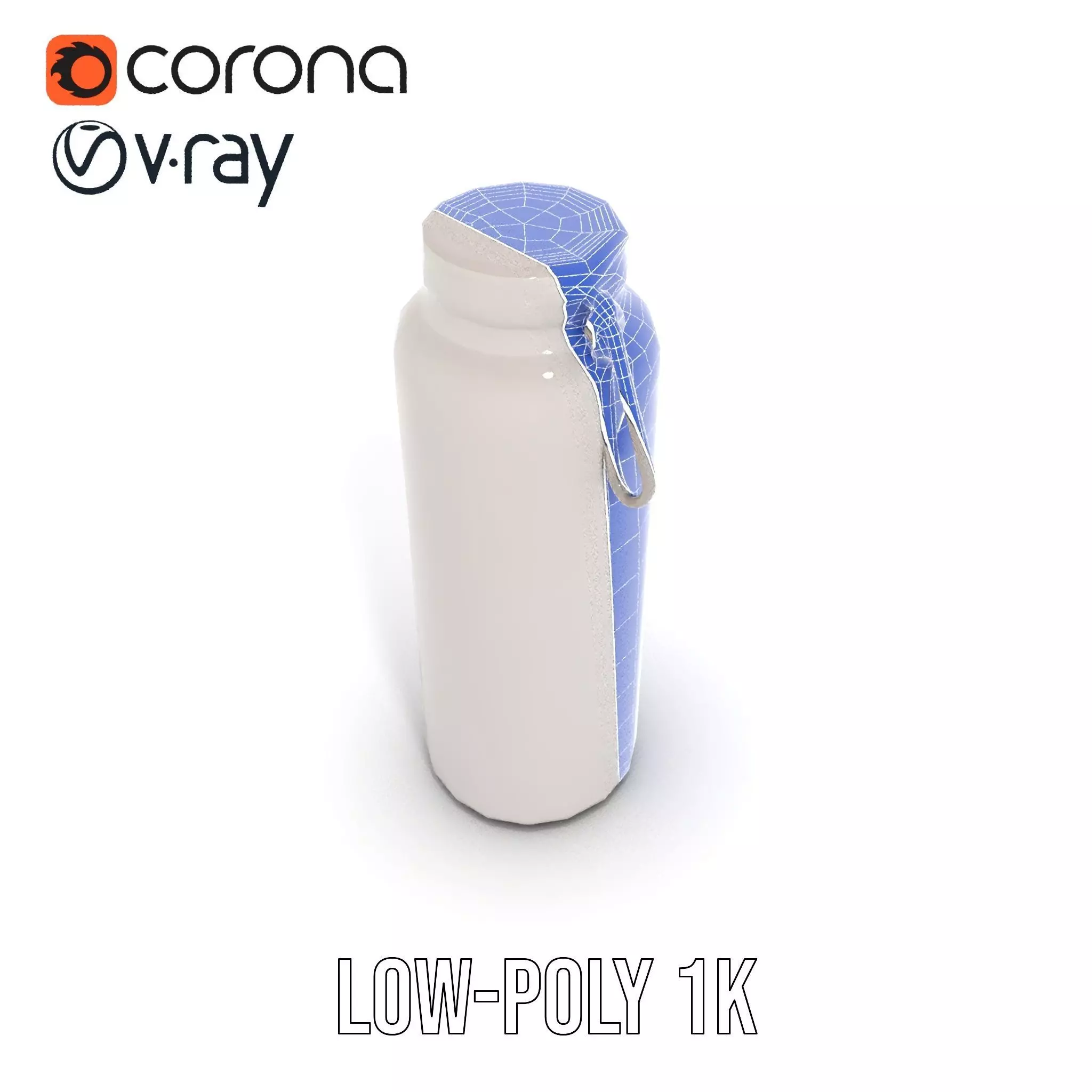 Sleek Steel Bottle model pack Low-poly 3D model_27